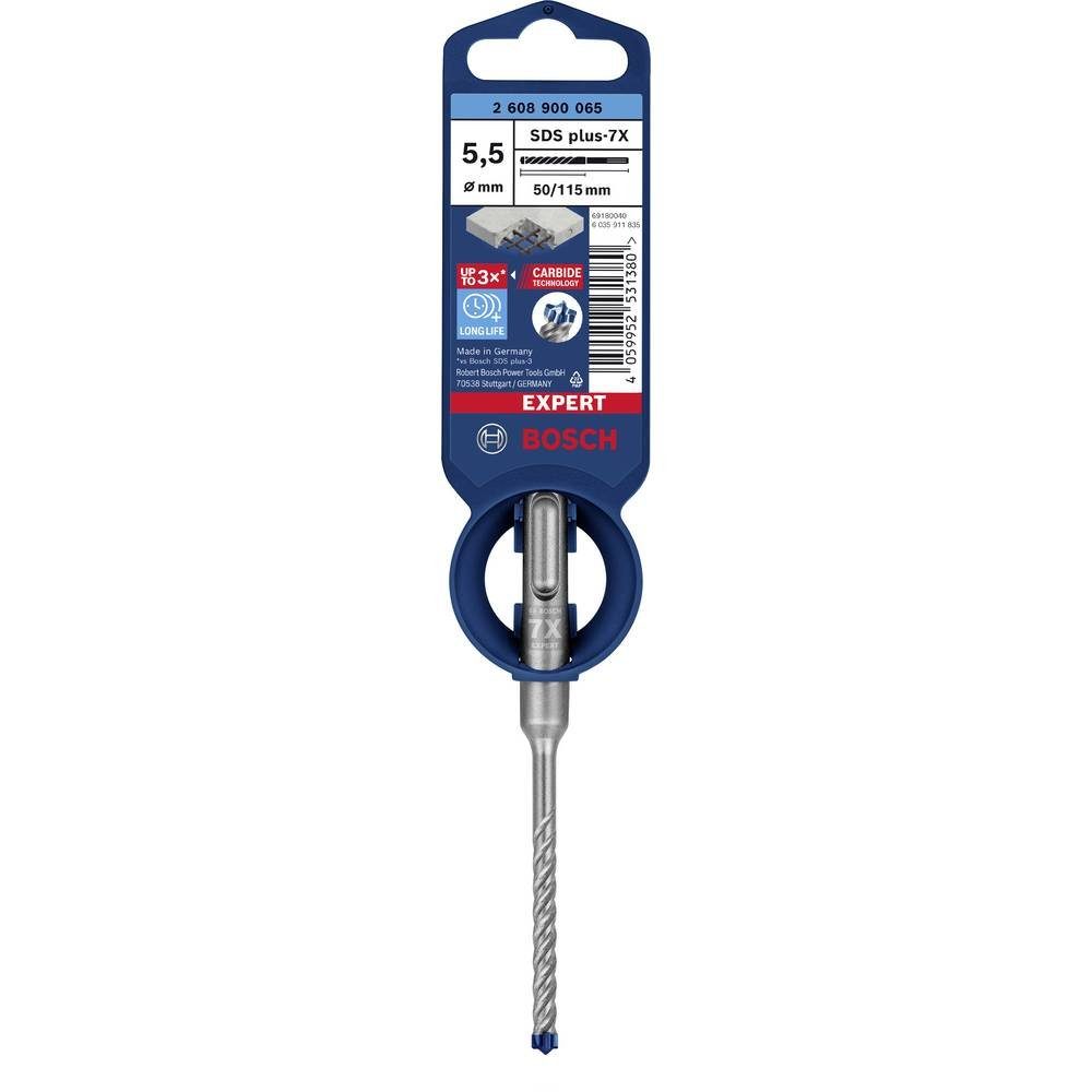 Bosch Accessories Spiralbohrer Hammerbohrer, x Hammerbohrer (Bosch-Professional (Blau), x 115 mm, 5.5 50