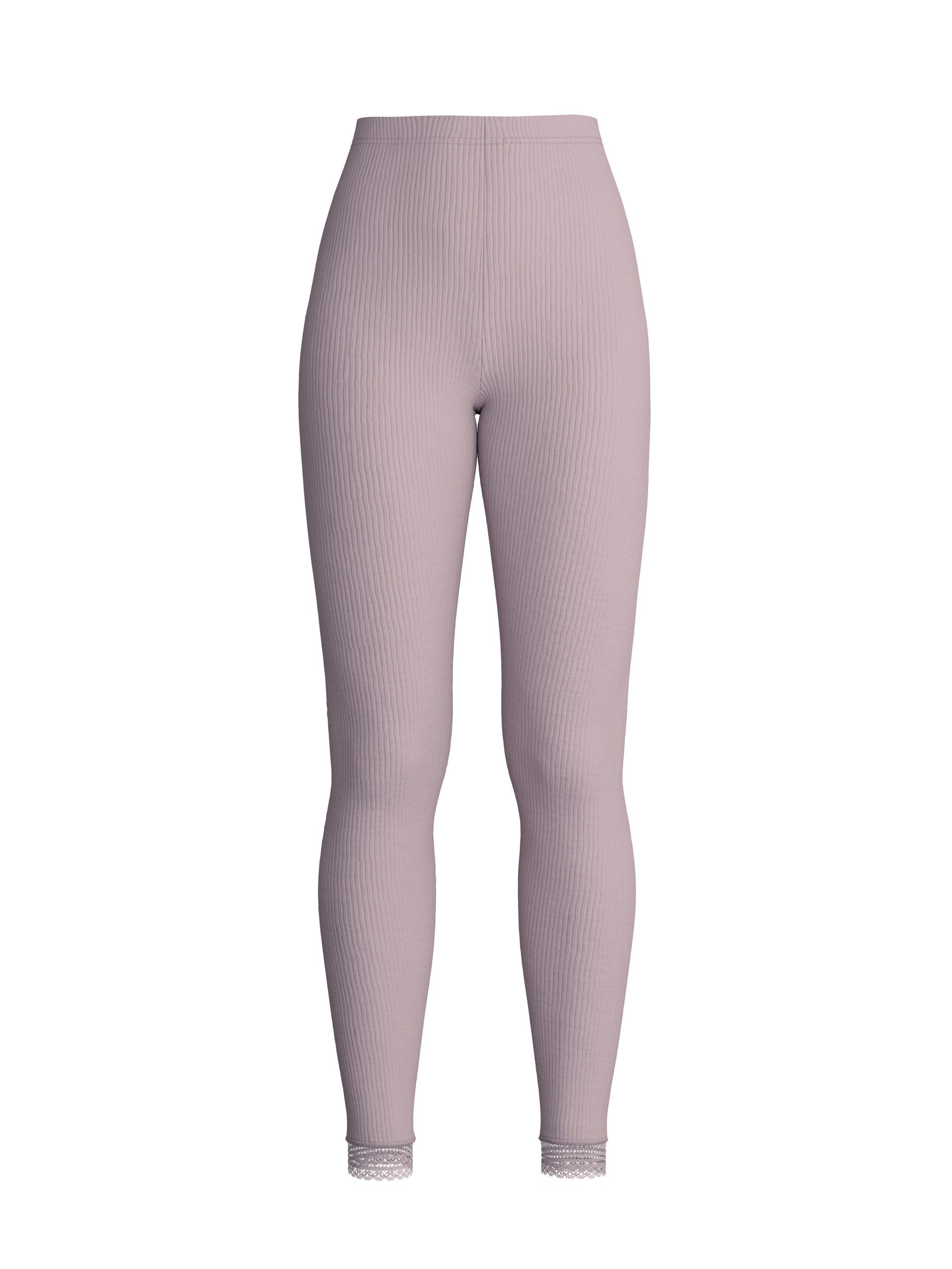 CALIDA Leggings Silky Wool Joy Damen (1-tlg) temperaturausgleichend, fein, geschmeidig, mit Spitze