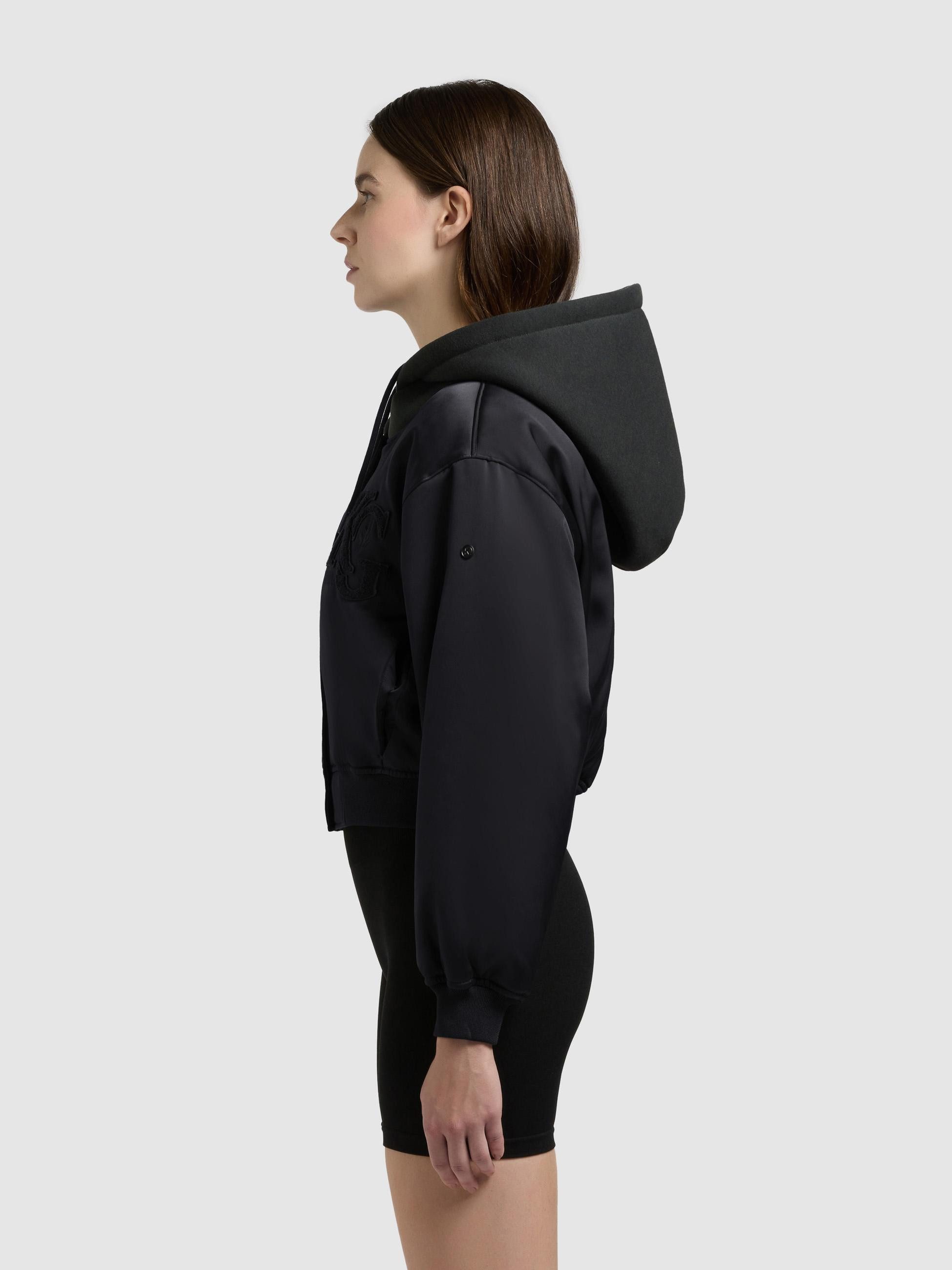 khujo Collegejacke Chani Kurze Damen Bomberjacke mit Kapuze