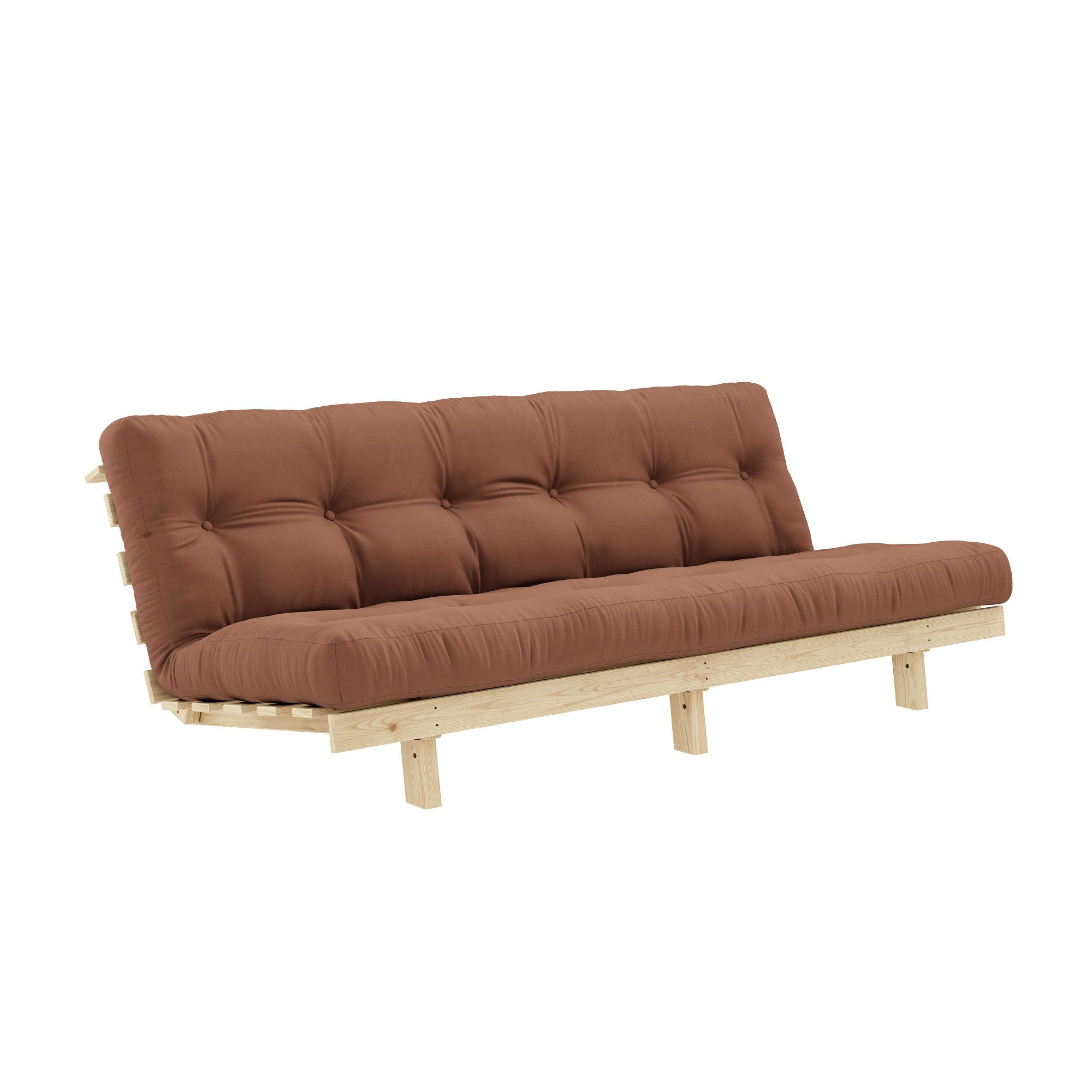 Karup Design Schlafsofa Lean 200 Schlafsofa, Gästebett, Sofa mit Futonmatratze, 2 Teile, Inkl. Futonmatratze, Liegefläche 130x200 cm, FSC® zertifizierte Kiefer