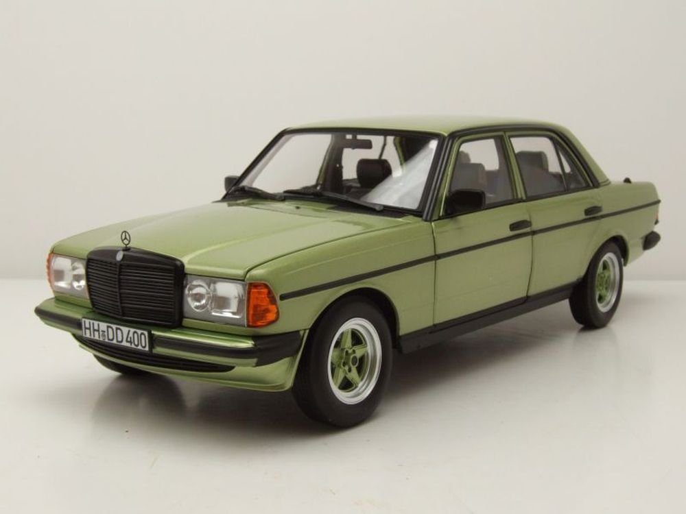 Norev Modellauto Mercedes 200 AMG W123 1984 silbergrün Modellauto 1:18 Norev, Maßstab 1:18