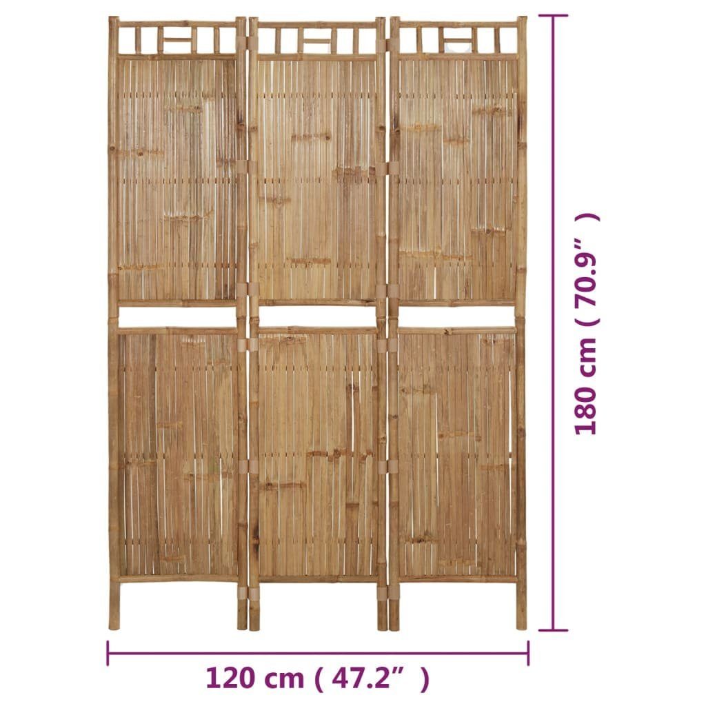 cm furnicato Bambus 120x180 3-tlg. Raumteiler