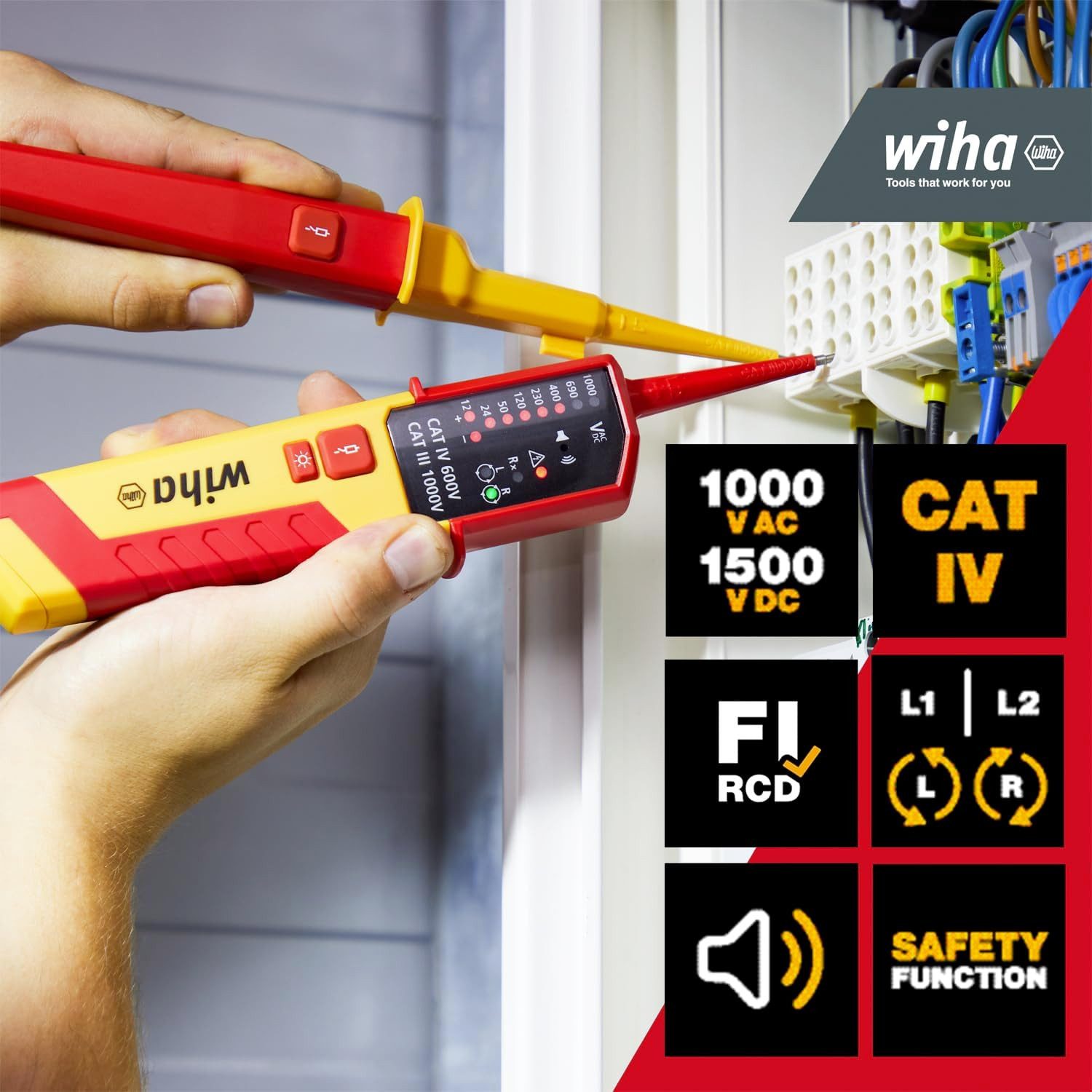 Wiha Werkzeugkoffer Lehrlingskoffer (45749), Set für Profi & Azubi 18-teilig VDE