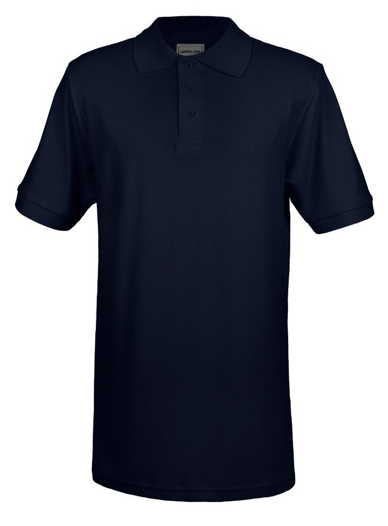 LANGER JUNG Poloshirt Extra Lang Navy