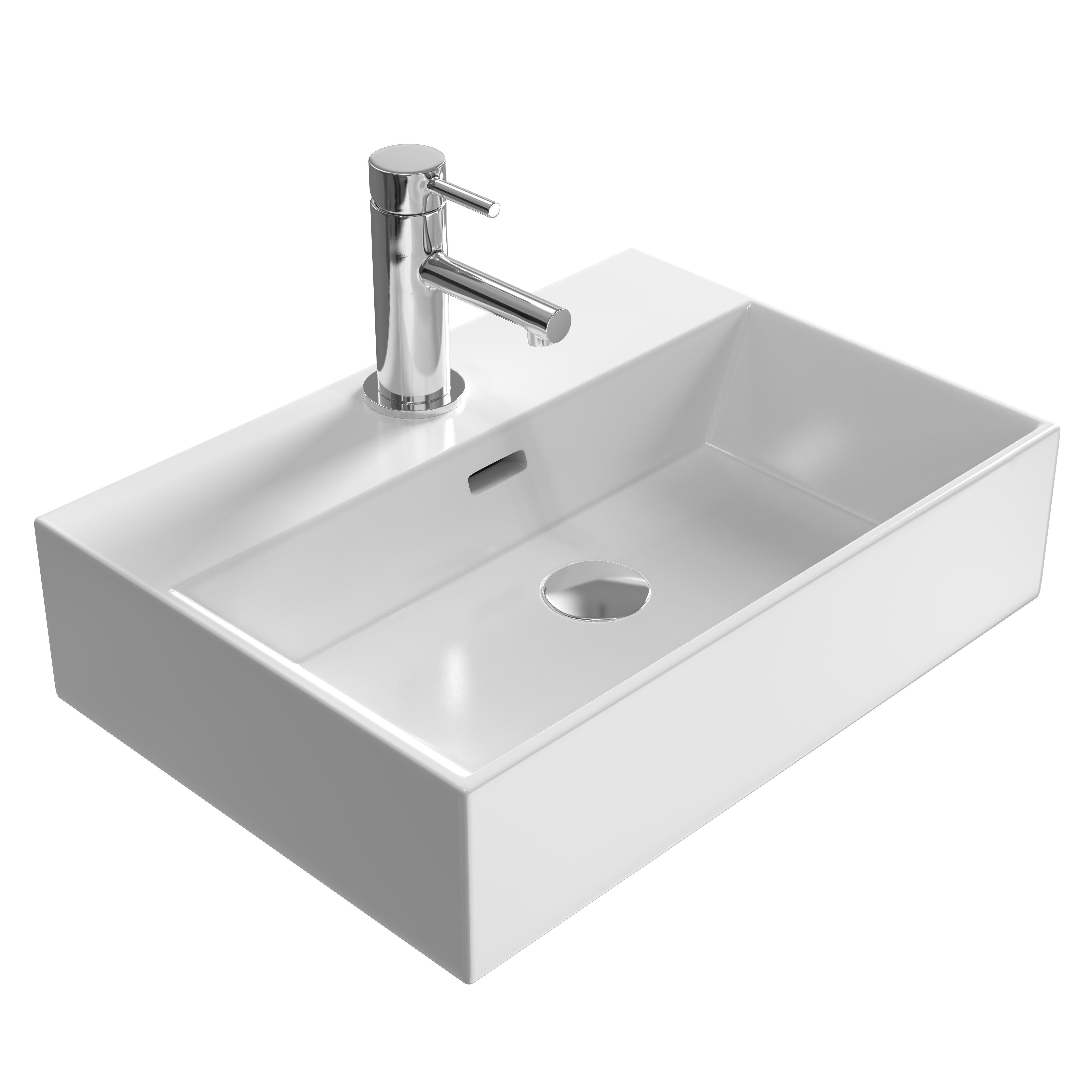 EMKE Aufsatzwaschbecken Keramik Waschtisch Hängewaschbecken badezimmer günstig online kaufen