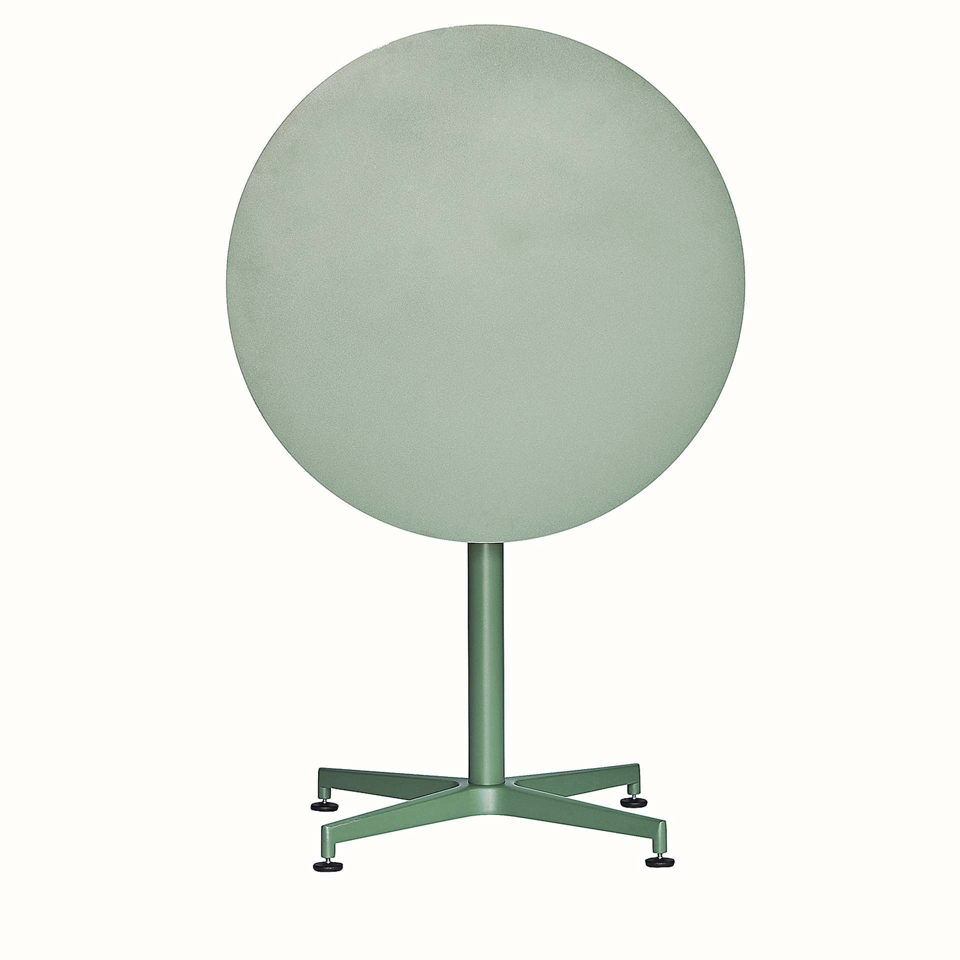 Fiam Esstisch Vega Rund aus Aluminium, Salbei, Geeignet für 4 Personen