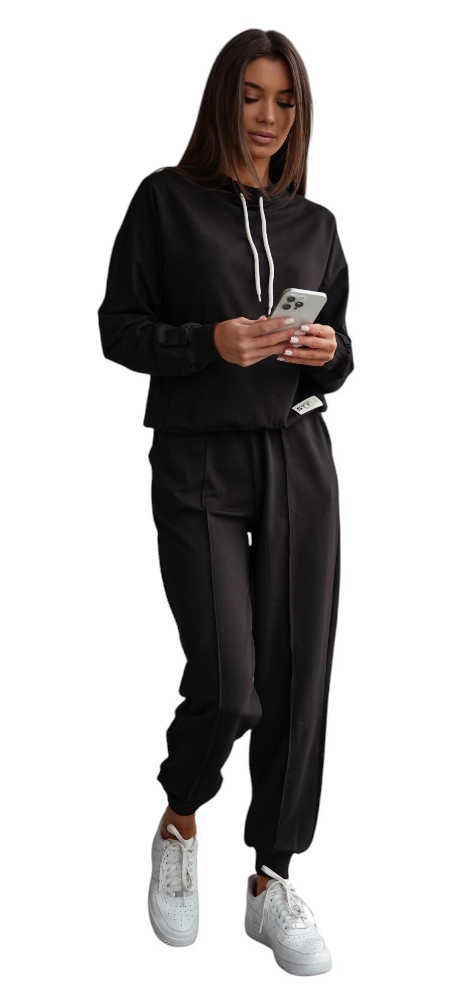 EloModa Jogginganzug Damen Freizeitanzug Hausanzug Homewear günstig online kaufen
