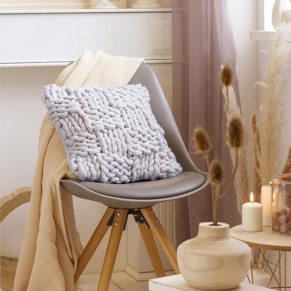 Home-trends24.de Kissenhülle Kissenbezug Kissenhülle Deko Kissen Creme Hüll günstig online kaufen