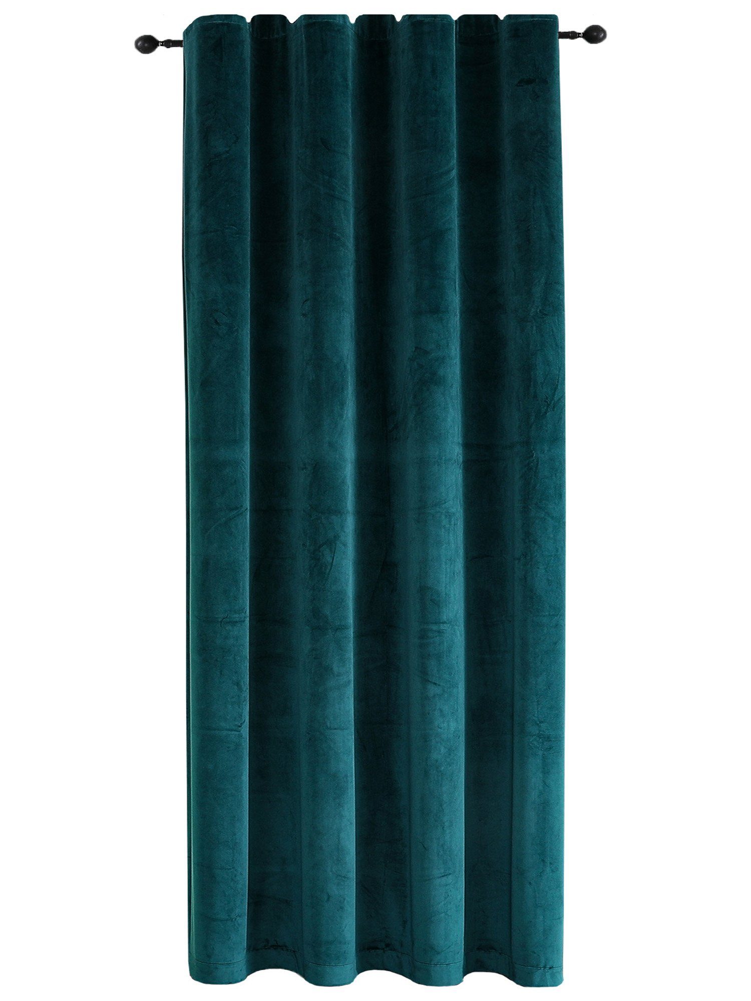 Gardine Vorhang Kräuselband Verdunkelung 300x245 cm Samt weich blickdicht,  Haus und Deko, Kräuselband (1 St), Polyester