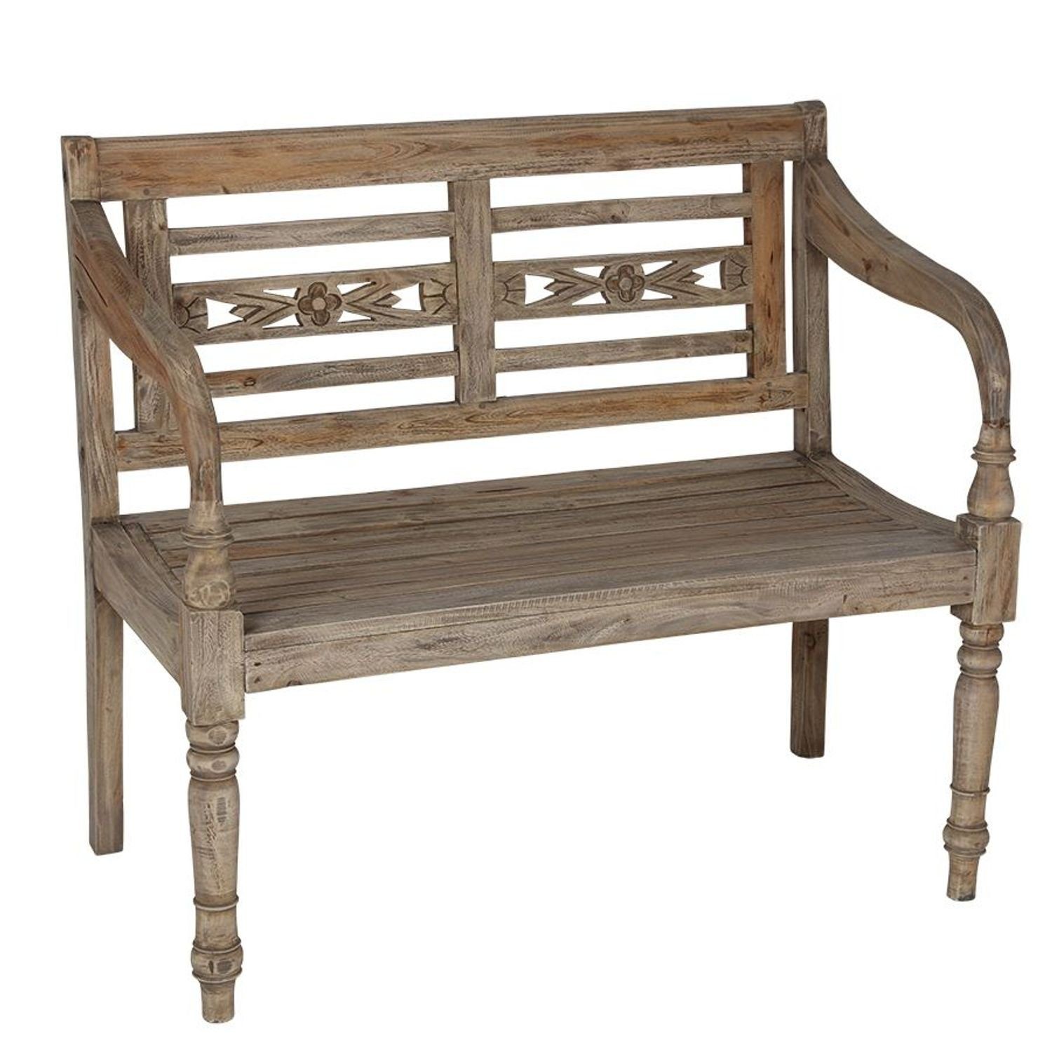 BURI Gartenbank Teakholz Gartenbank Antik Natur günstig online kaufen