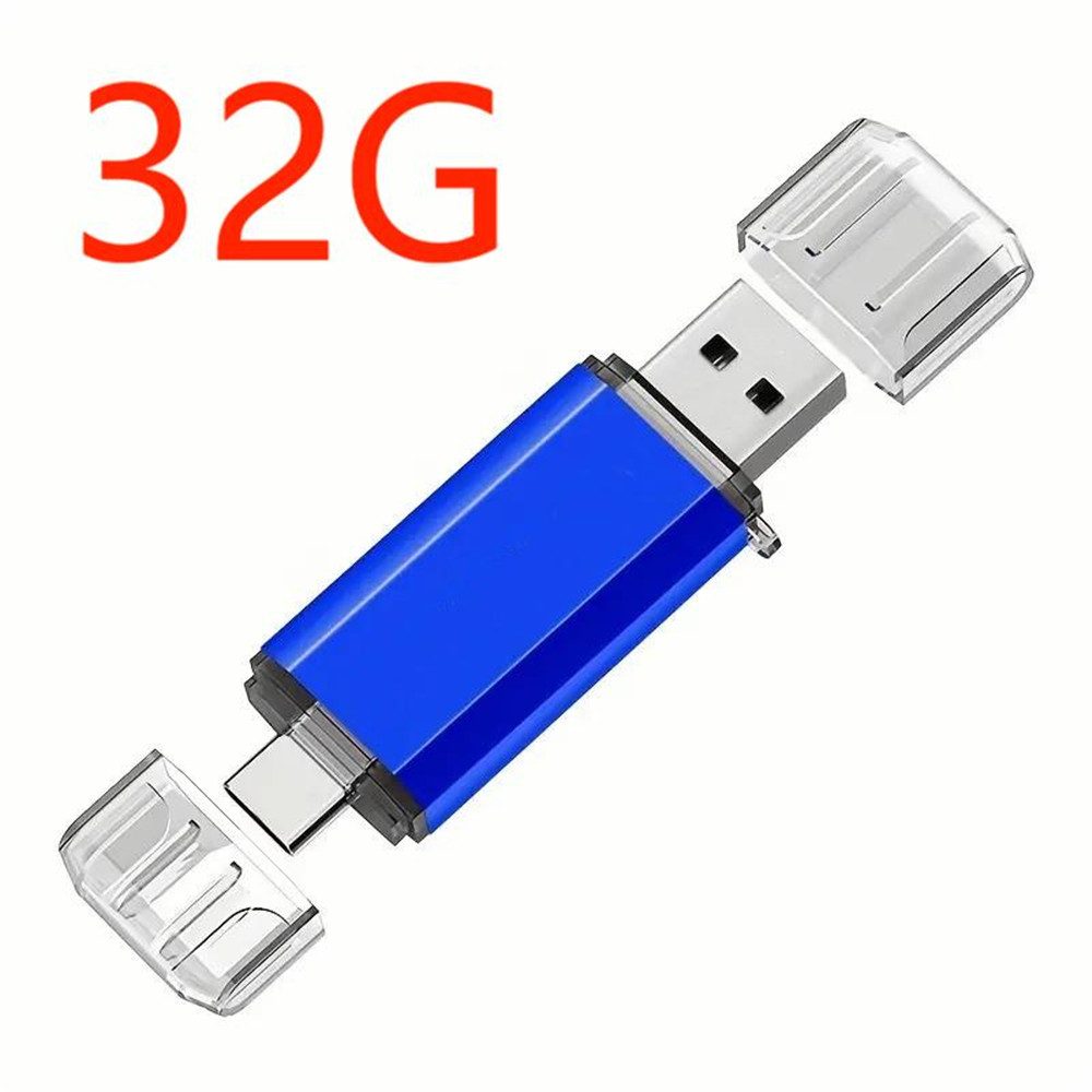RefinedFlare 128 GB, 64 GB, 32 GB USB-Typ-C-Hochgeschwindigkeits-Flash-Laufwerk USB-Stick (OTG-Stick 32 GB 64 GB 128 GB Typ C OTG USB-Flash-Laufwerk)