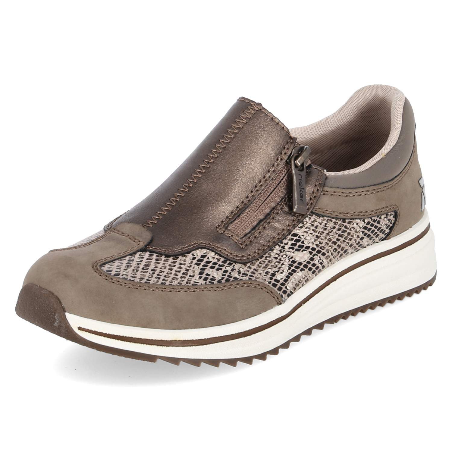 Rieker Rieker L5854-64 Damen Synthetik taupe Slipper