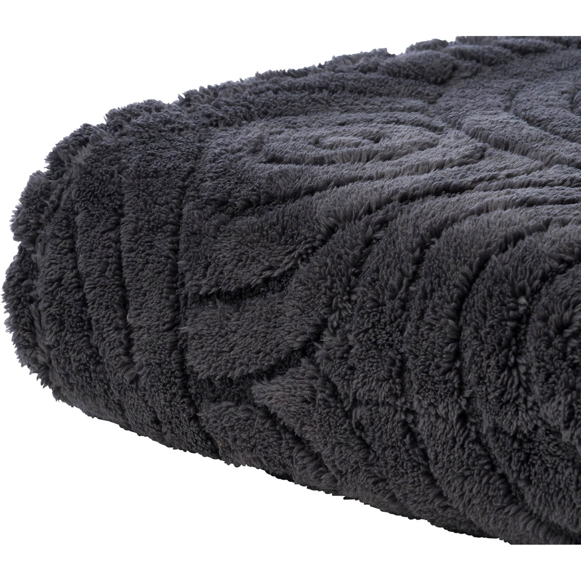 Wohndecke Wohndecke "Faro", Gözze, Microfaser-Fleece Uni/Hoch- Tiefstruktur