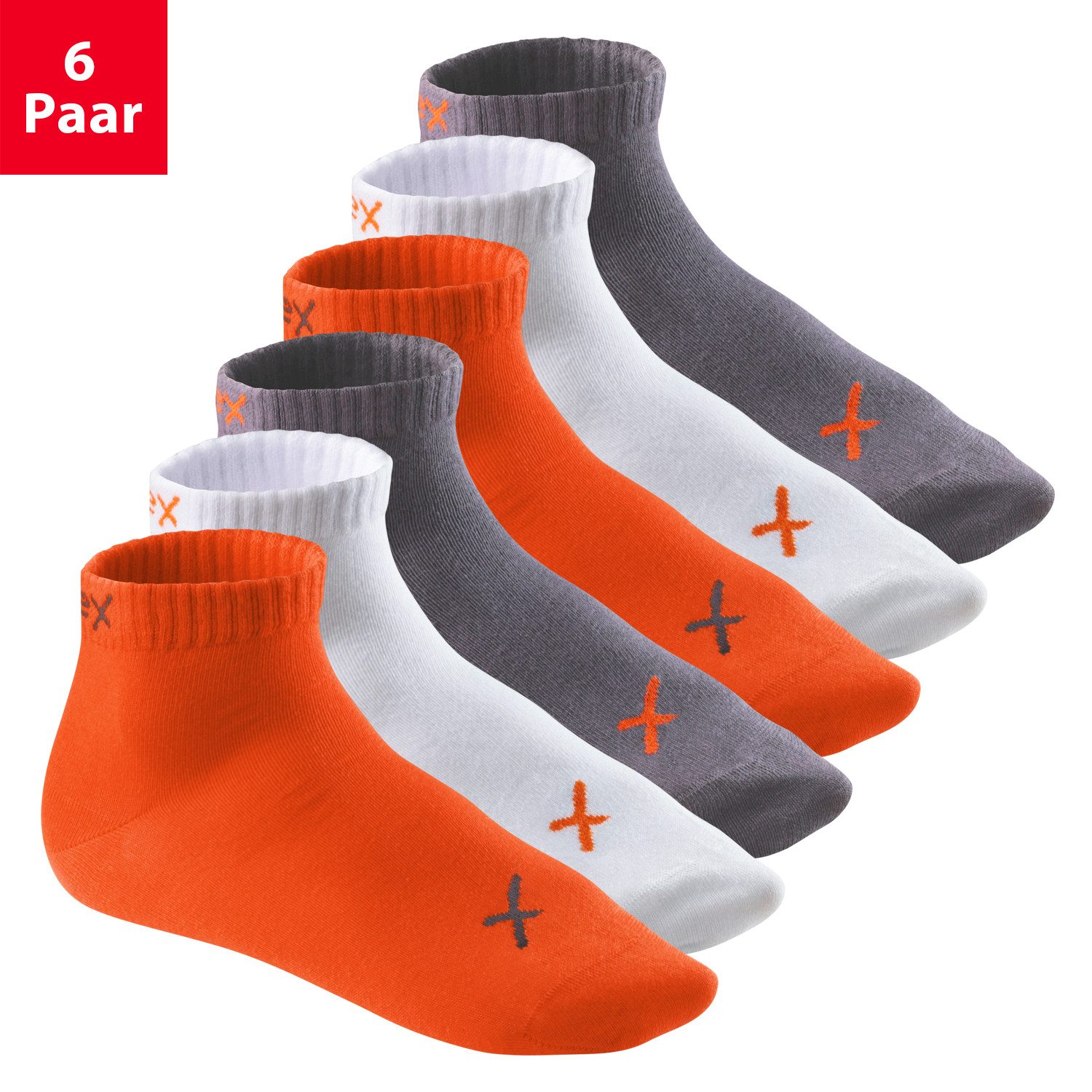 CFLEX Kurzsocken Lifestyle Kurzschaft Socken für Damen & Herren (6 Paar) Sneaker