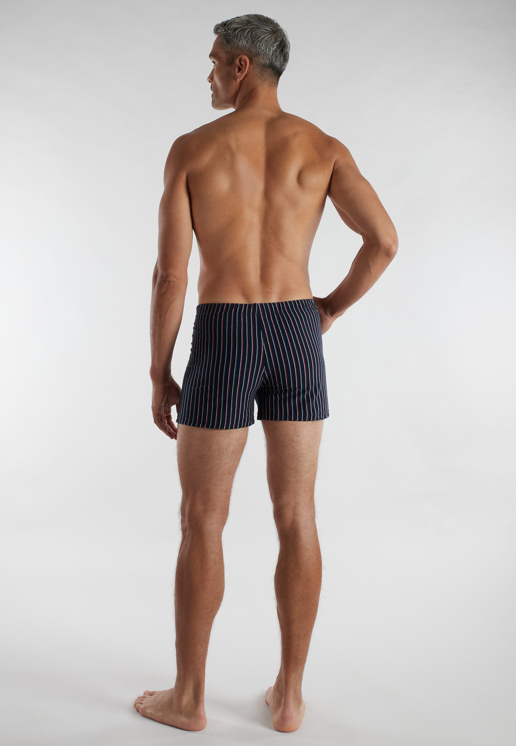 CECEBA Boxershorts CECEBA Herren Boxershort blau bedruckt 2er Pack (2-St)
