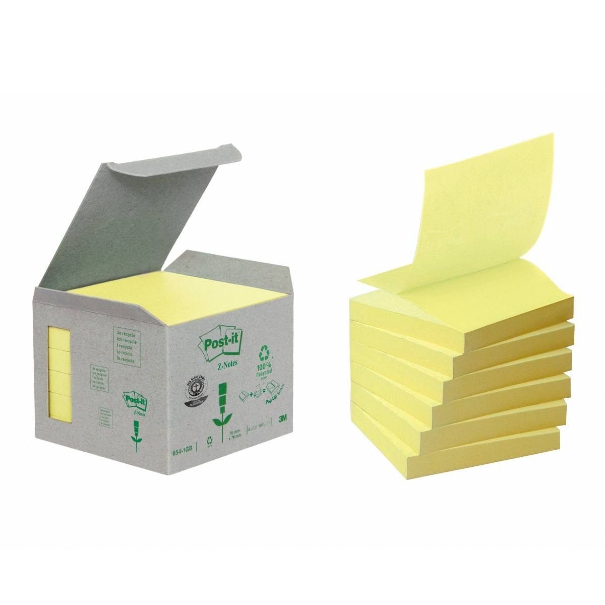 Post-it® Haftnotizen Recycling Z-Notes