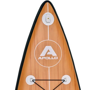 Apollo Inflatable SUP-Board iSUP Infinity Tourer, Komplett-Set, Aufblasbares Stand Up Paddle Board, Set mit verstellbarem Paddel, Hochdruckpumpe, Reparaturset & Rucksack
