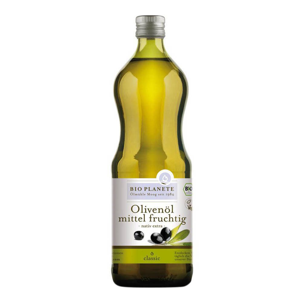 Bio Planete Speiseöl Olivenöl nativ extra mittelfruchtig 1L 2er Pack