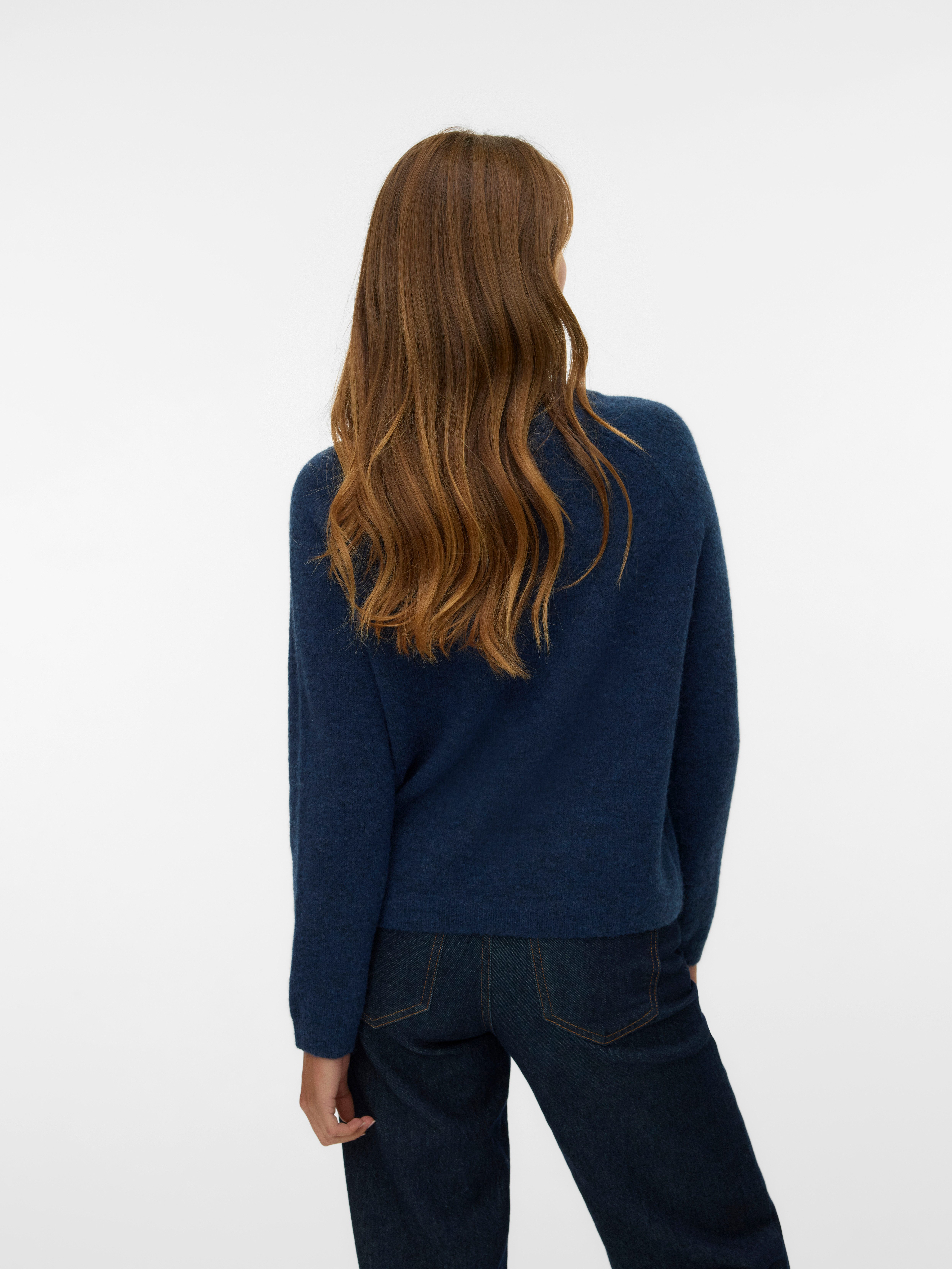 Vero Moda Strickpullover VMBAM LS O-NECK PULLOVER BOO ENT günstig online kaufen