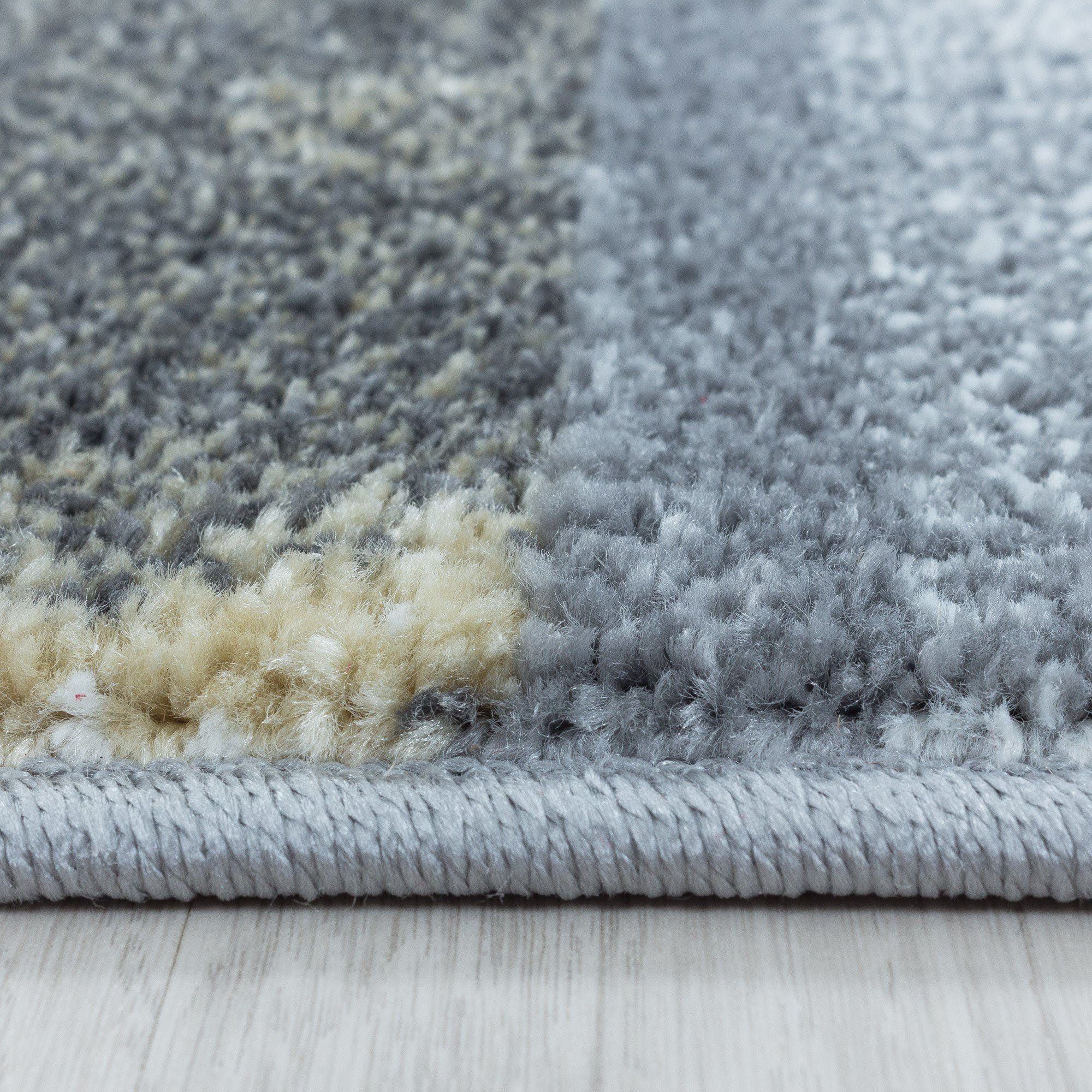 Ayyildiz Teppiche Teppich OTTAWA 4201, rechteckig, Höhe: 8 mm, Karo Muster, Kurzflor, Wohnzimmer