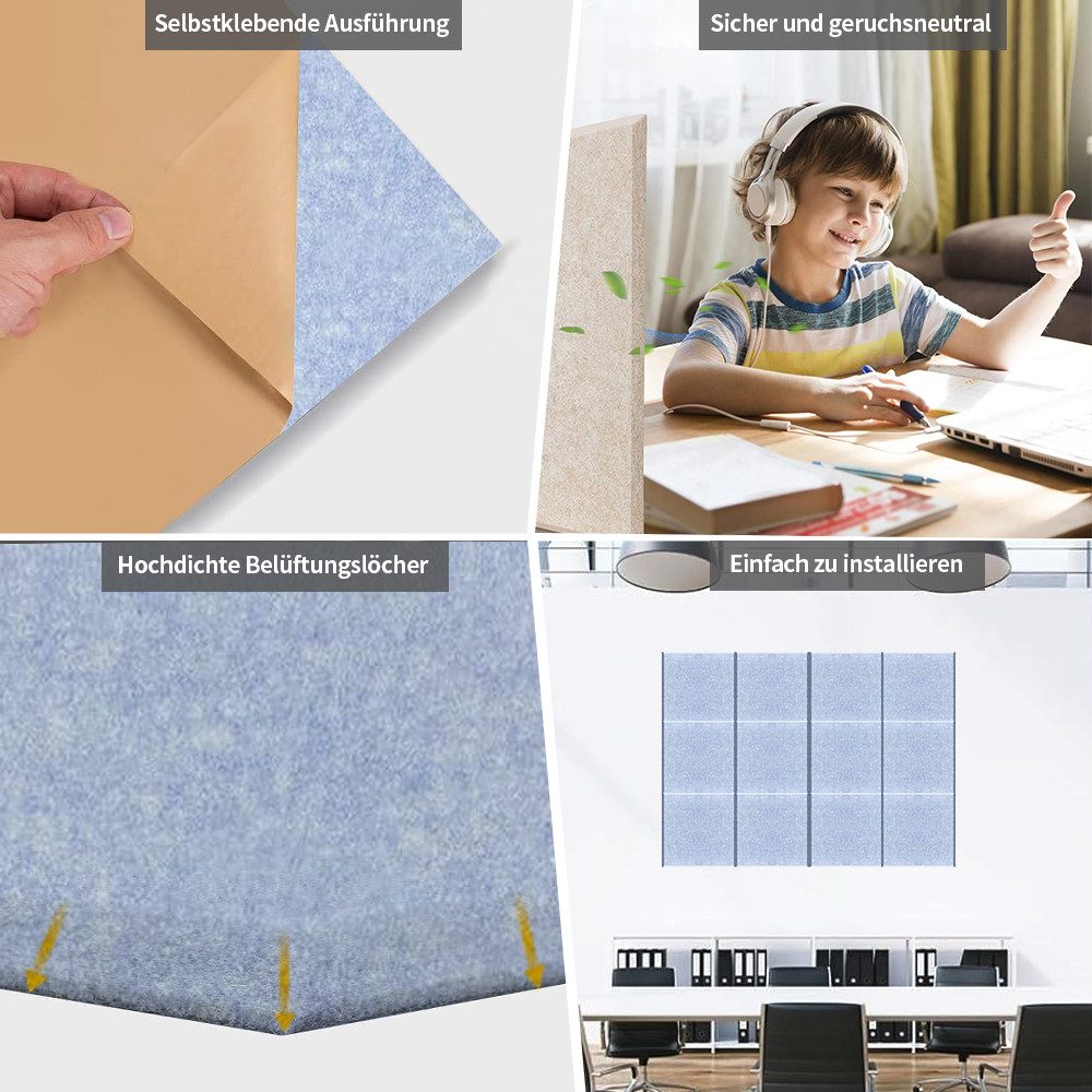 PFCTART Schallschutzpaneel Polyester-Filz Original Akustik-Absorptionsplatt günstig online kaufen