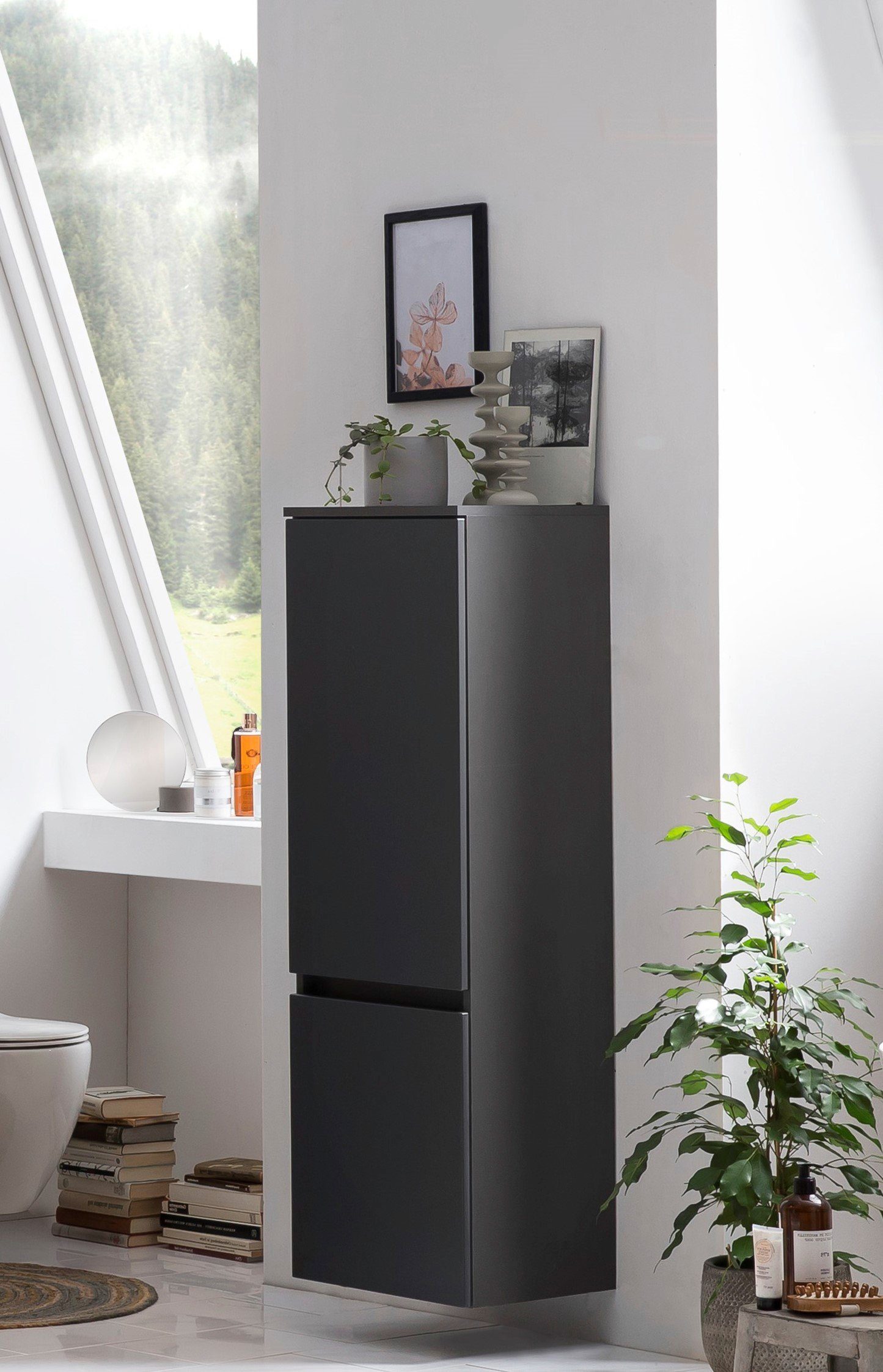 welltime Midischrank Kaunas 40 cm breit, Soft-Close-Funktion – Bild 2 von 5