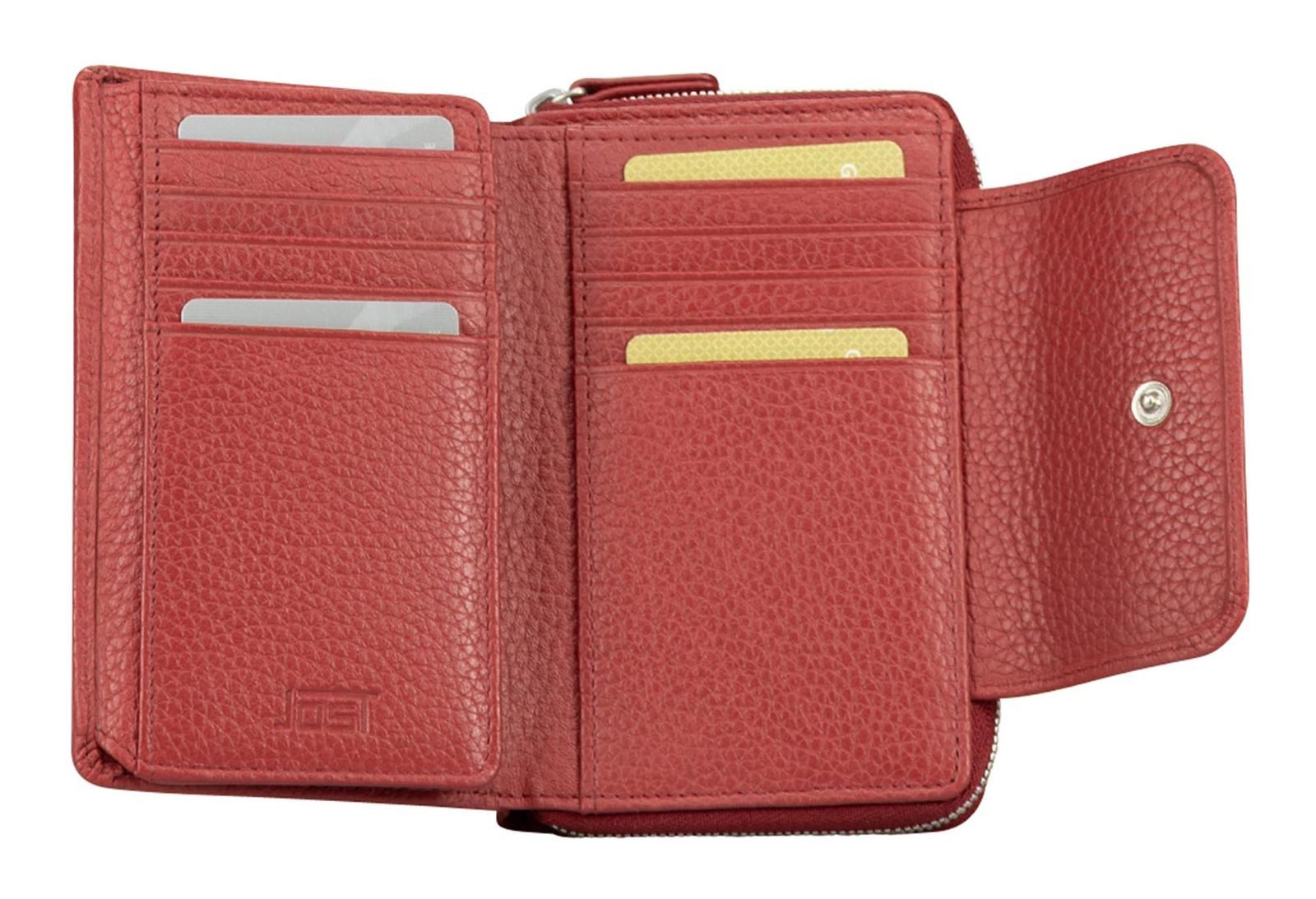 Jost Geldbörse Zip Wallet, aus echtem Rindsleder