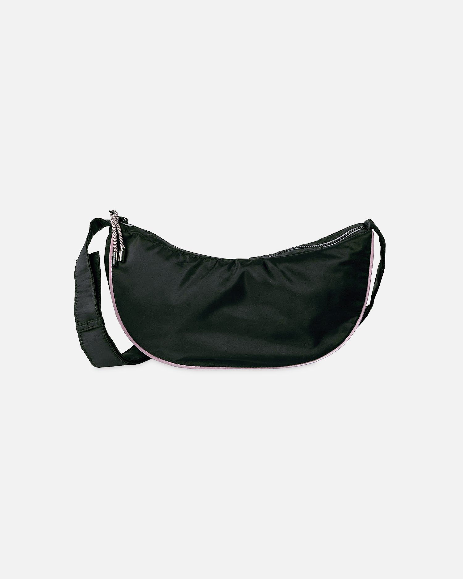 Becksöndergaard Umhängetasche Dull Nylon Moon Crossbody Bag - verstellbare Schultertasche Damen, in Schwarz 32x14,5x5 cm