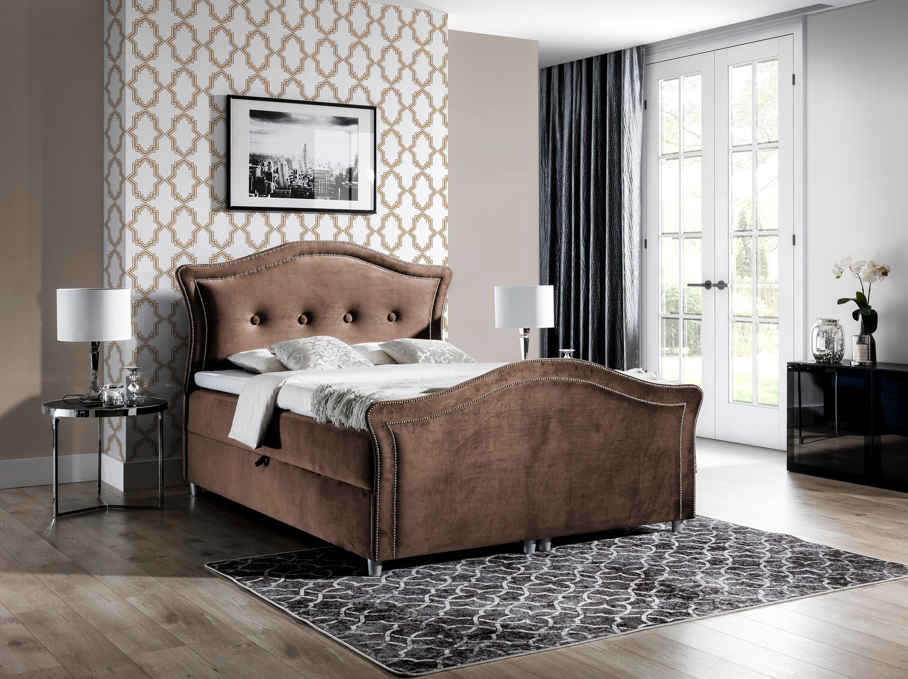 DB-Möbel Polsterbett Kontinentalbett "BEDRAN-elegance" Möbel-vom Hersteller