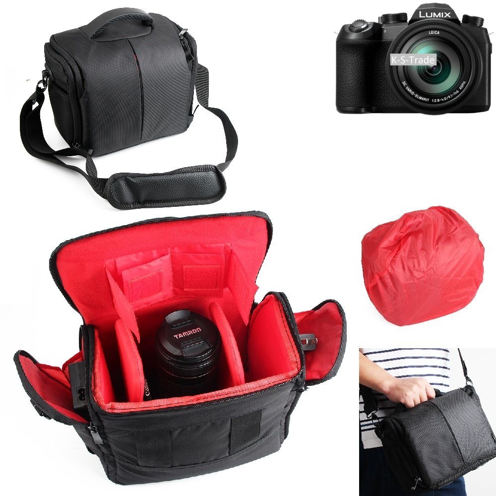 K-S-Trade Kameratasche für Panasonic Lumix DC-FZ1000 II, Kameratasche  Fototasche Schultertasche Zubehör Tasche einteilbare