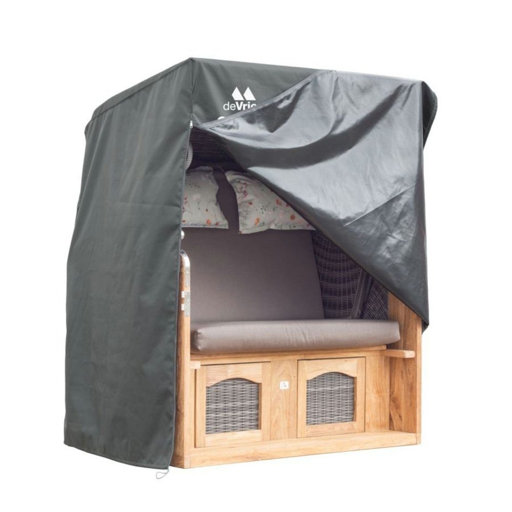 deVries Gartenmöbel-Schutzhülle, ATMUNGSAKTIVE PREMIUM STRANDKORB SCHUTZHAUBE - XL -