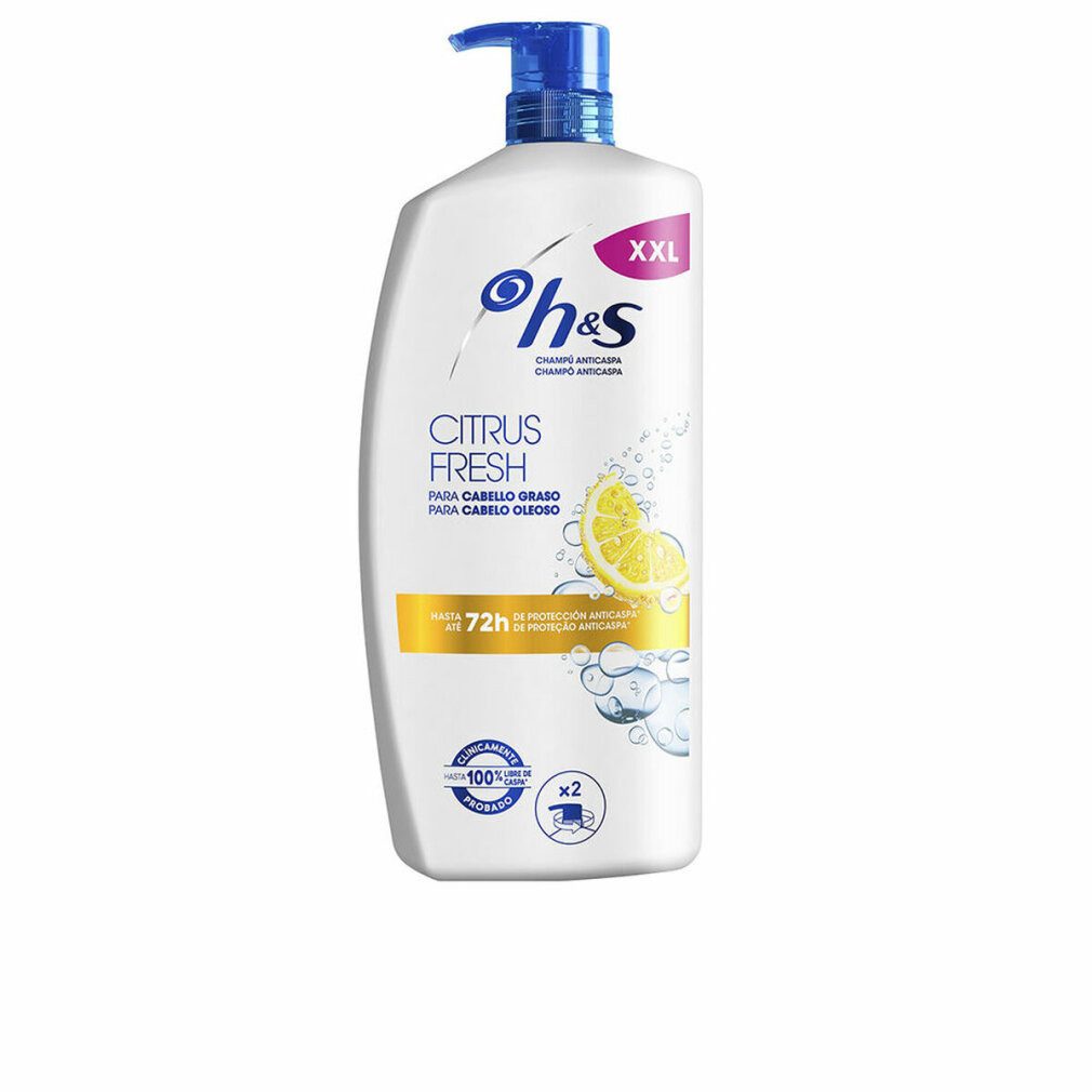 Head & Shoulders Haarpflege-Set H&S CITRUS FRESH Antischuppenshampoo für fettiges Haar, Spender