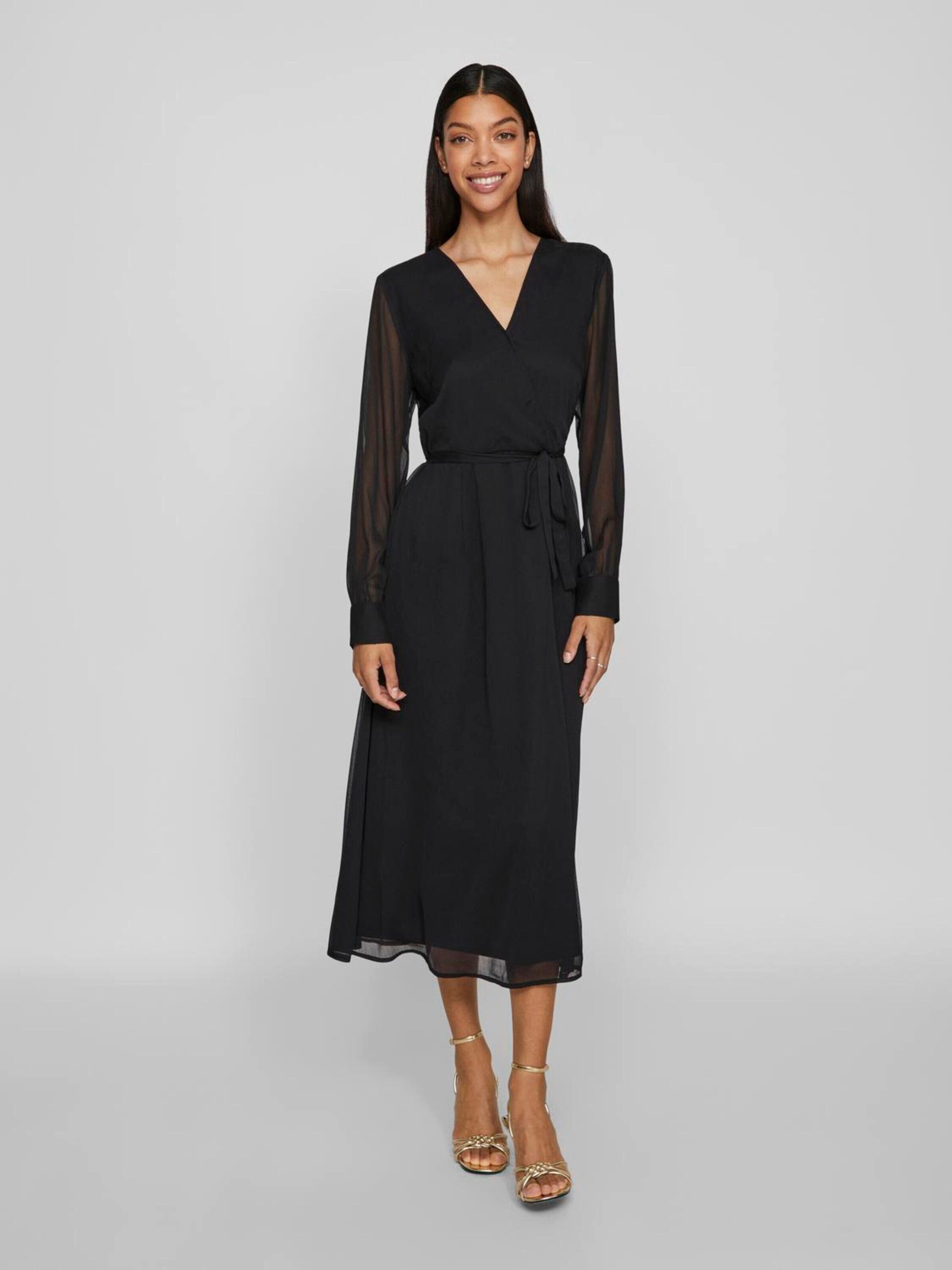Vila Wickelkleid VIFalia (1-tlg) Drapiert/gerafft