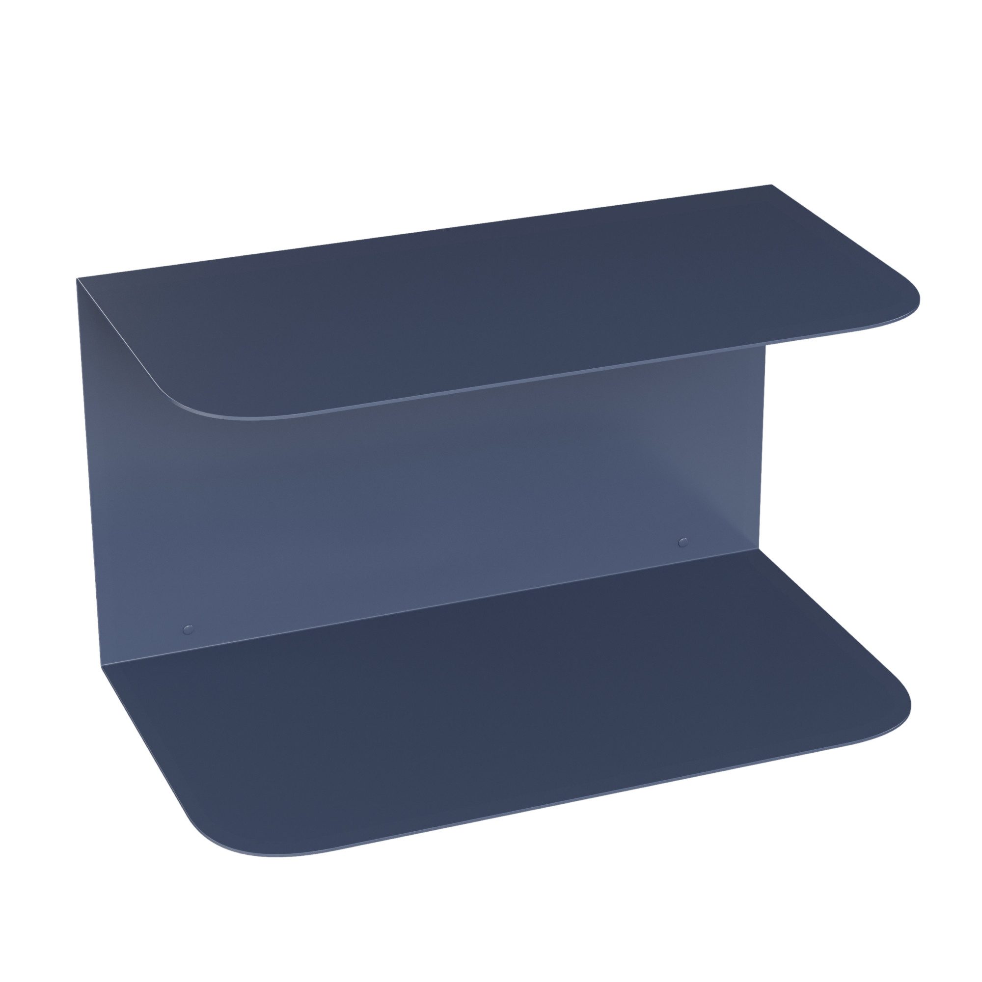 en.casa Wandregal, 1-tlg., »Notodden« Stahl 40 x 23 x 23 cm Dunkelblau