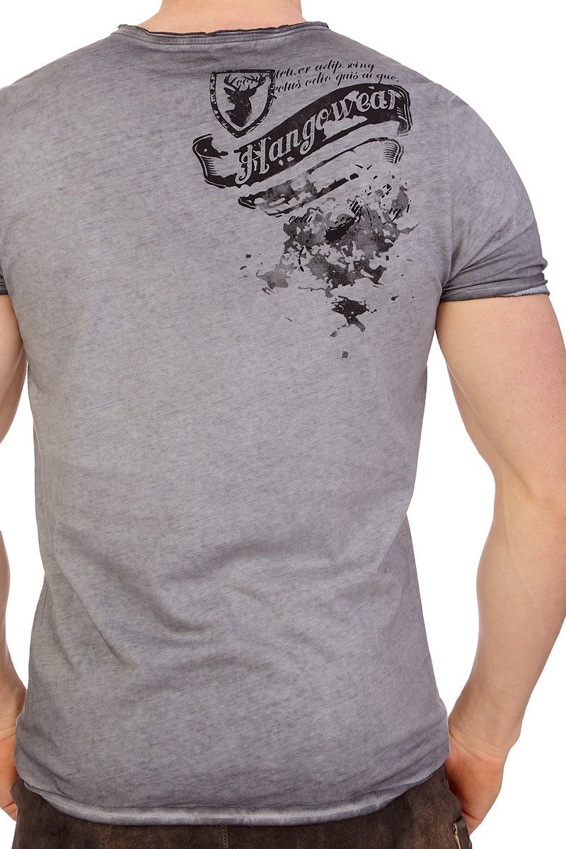 Hangowear Trachtenshirt Trachtenshirt Herren - ELVIS - grau – Bild 3 von 5