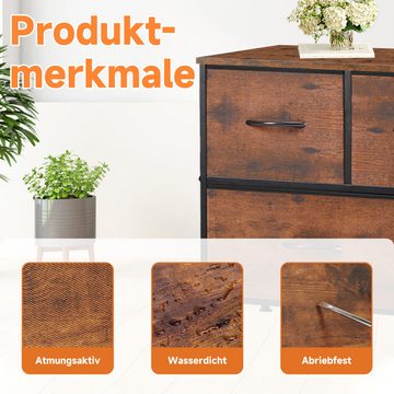 JOEAIS Wickelkommode Kommode mit Schubladen Sideboard Mehrzweckschrank Schubladenschrank, für Schlafzimmer, Wohnzimmer, Kinderzimmer, Flur, Aufbewahrungsschrank