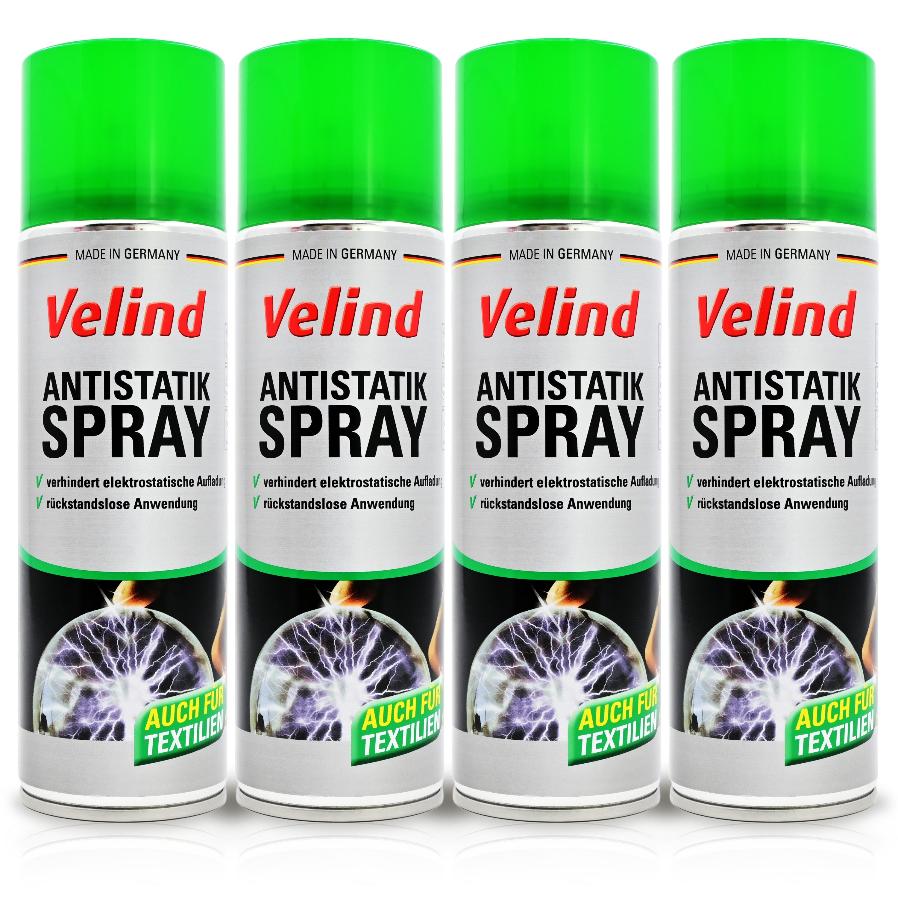 VELIND Aerosol GmbH Velind Antistatik Spray 300 ml Reinigungsspray (4-St)
