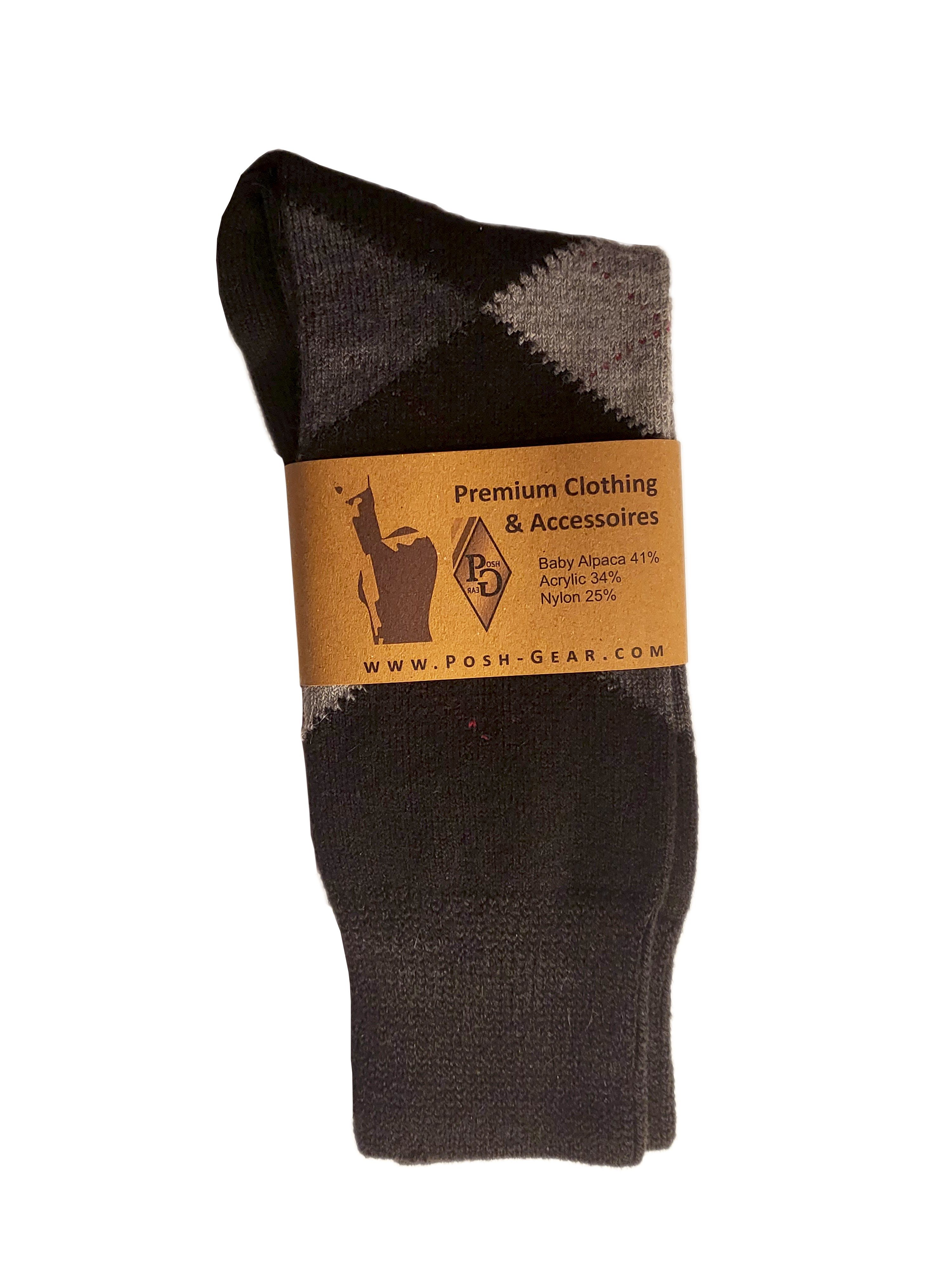 Posh Gear Businesssocken 3 Socken 41% Carrosito schwarz Alpakawolle, Paar Polycryl, (3-Paar) Nylon 34% Alpaka 25