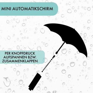 Olsen Taschenregenschirm Automatik Kleiner Taschenschirm mini für Damen und Herren, mit auf - zu Automatik