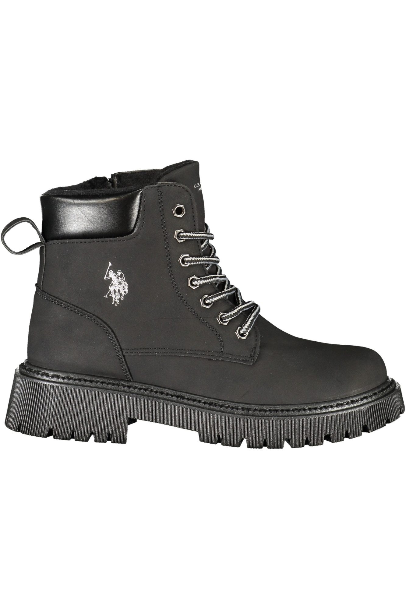 U.S. Polo Stiefelette Eleganter Damen Schnürstiefel Schwarz: Warmes