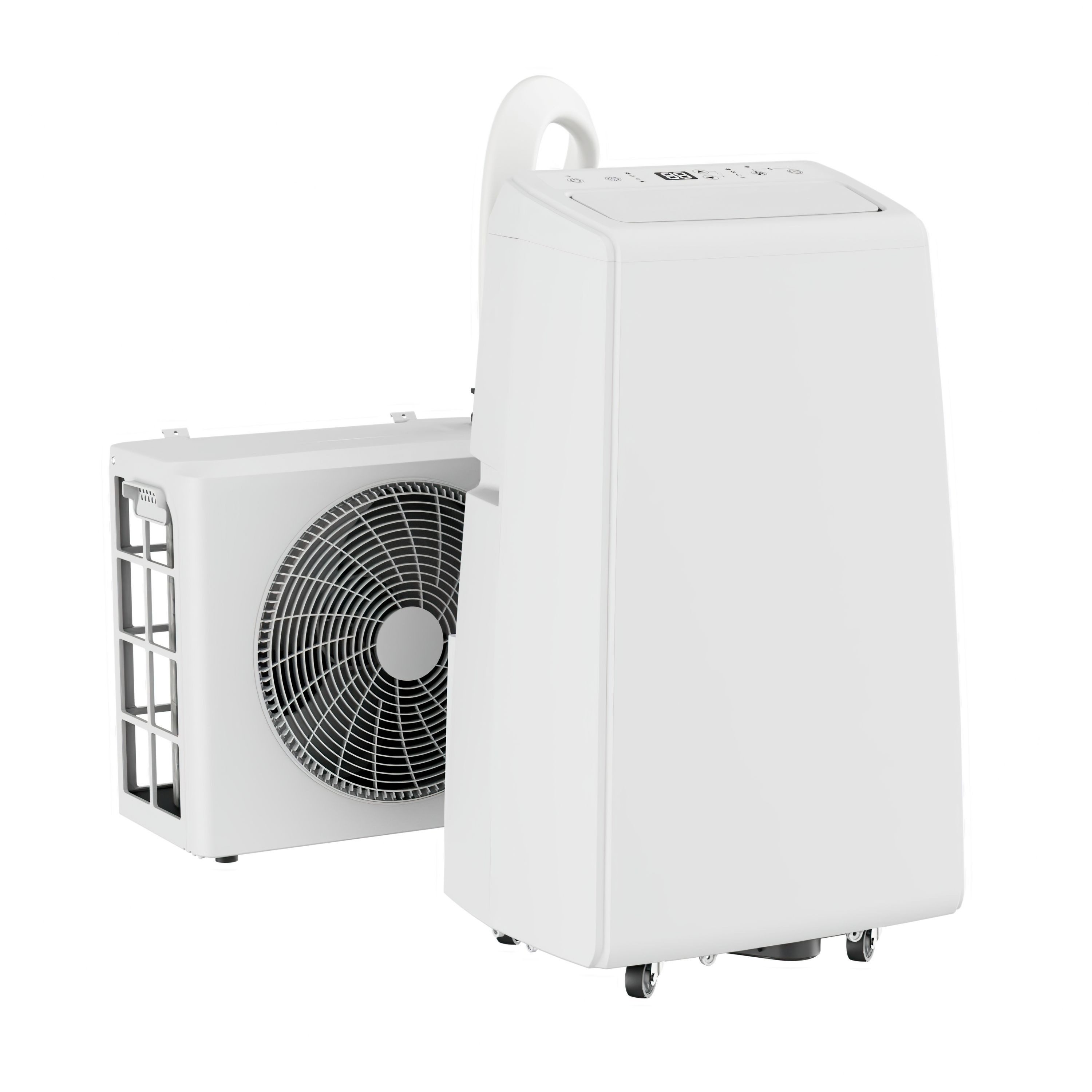 FM-SOLAR Klimagerät YFG-12H/FC6-W, Klimagerät Mobile Split Klimaanlage 12000BTU heizen kühlen Halterung