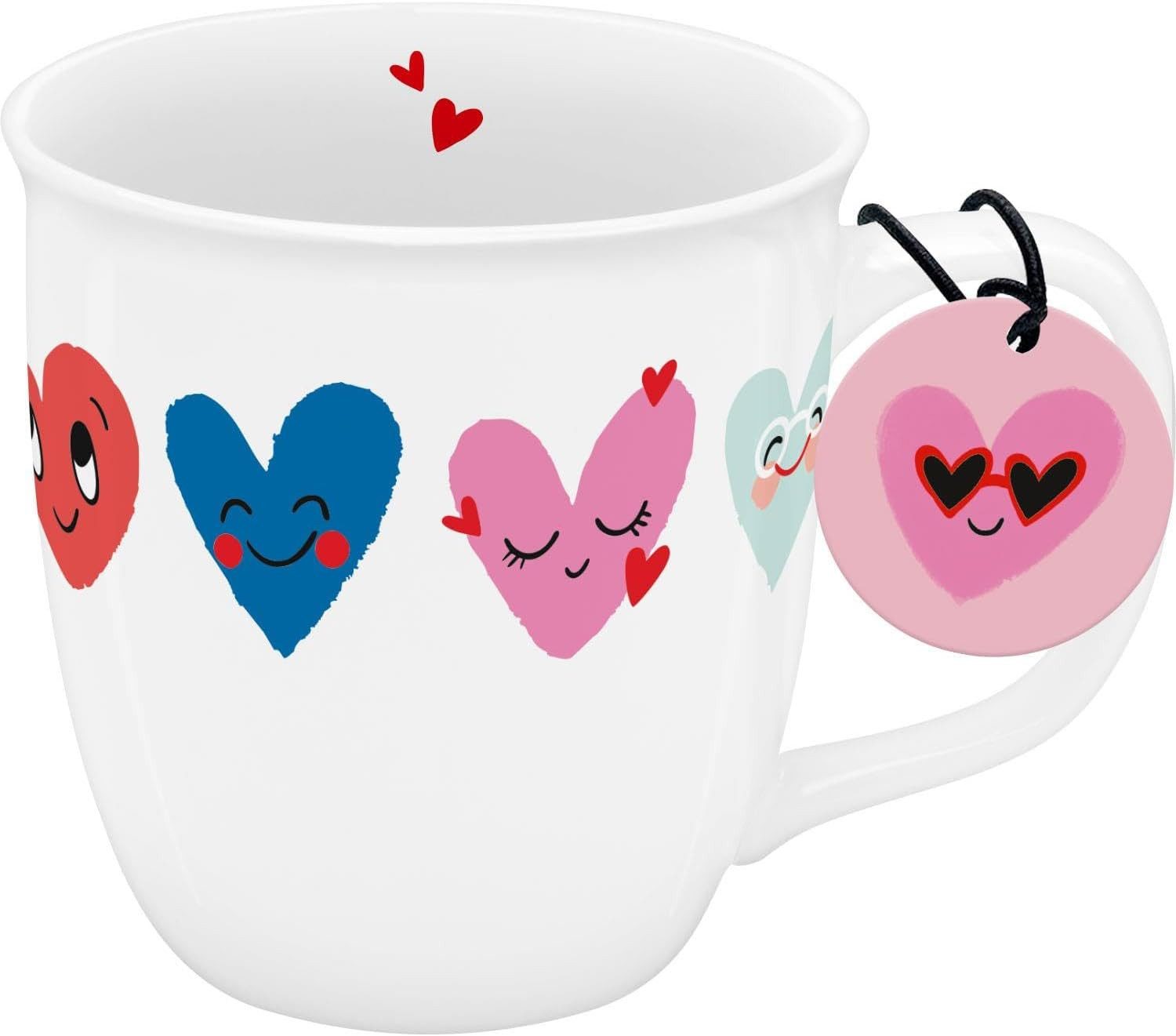 Sheepworld Tasse Tasse Becher Teetasse Kaffeetasse 32cl Geschenk Sheepworld HERZEN, Porzellan