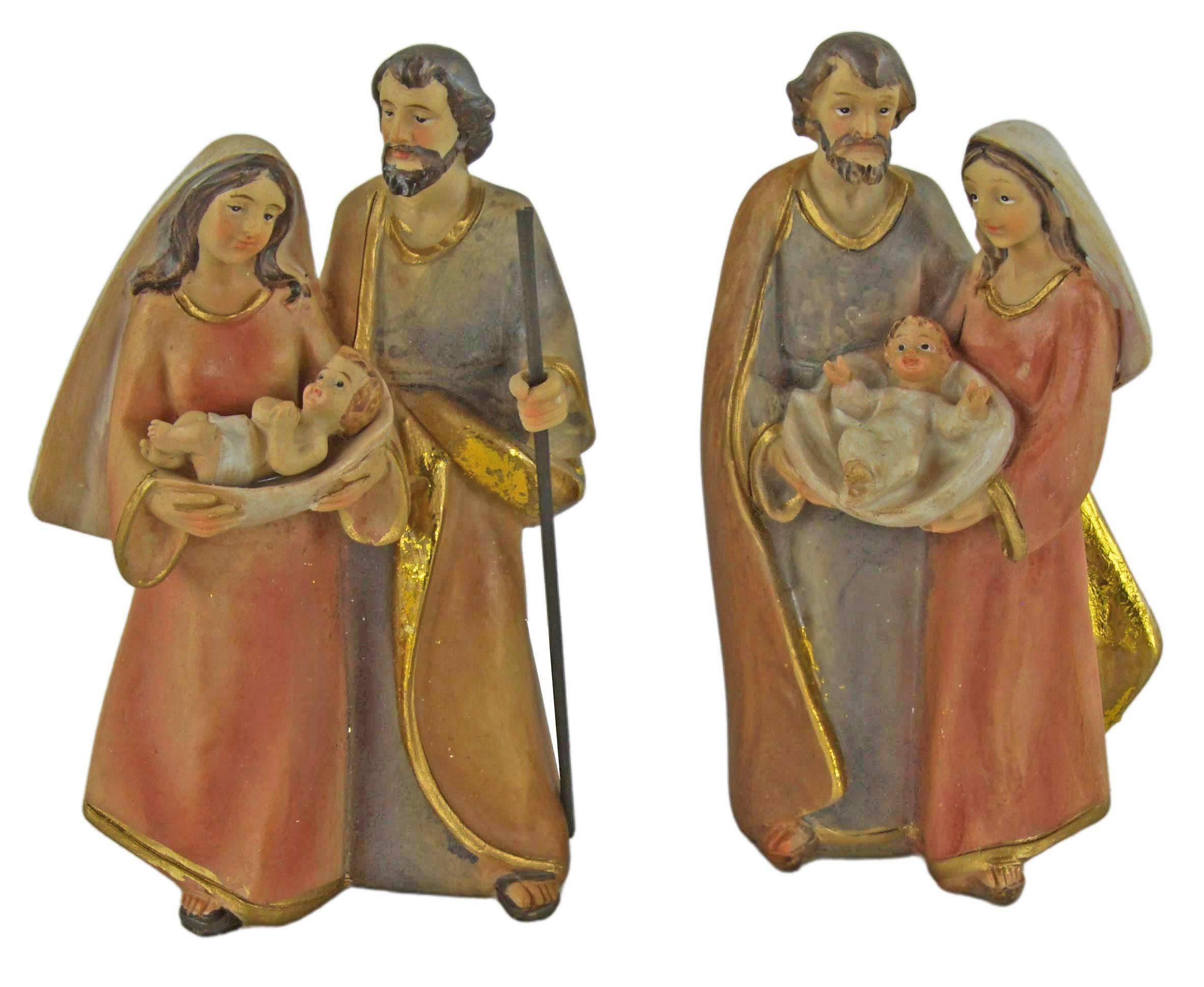 2er Krippenursel (2 Heilige cm, ca. St., K Familie, Krippenfiguren Set, 2-tlg), handbemalte Krippenfigur Krippenfiguren 240 12