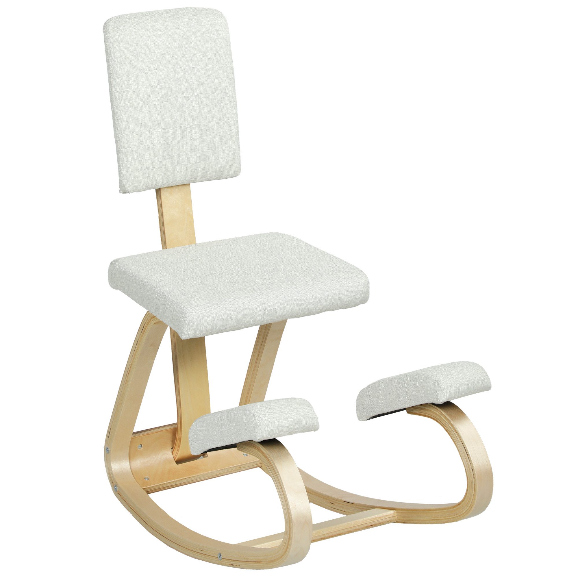HOMCOM Stuhl Kniehocker Gesundheitsstuhl für Zuhause, Lindern & Körperhaltung (Ergonomischer Kniestuhl, 1 St), zur Verbesserung der Nackenschmerzen Rückenschmer – Bild 2 von 5