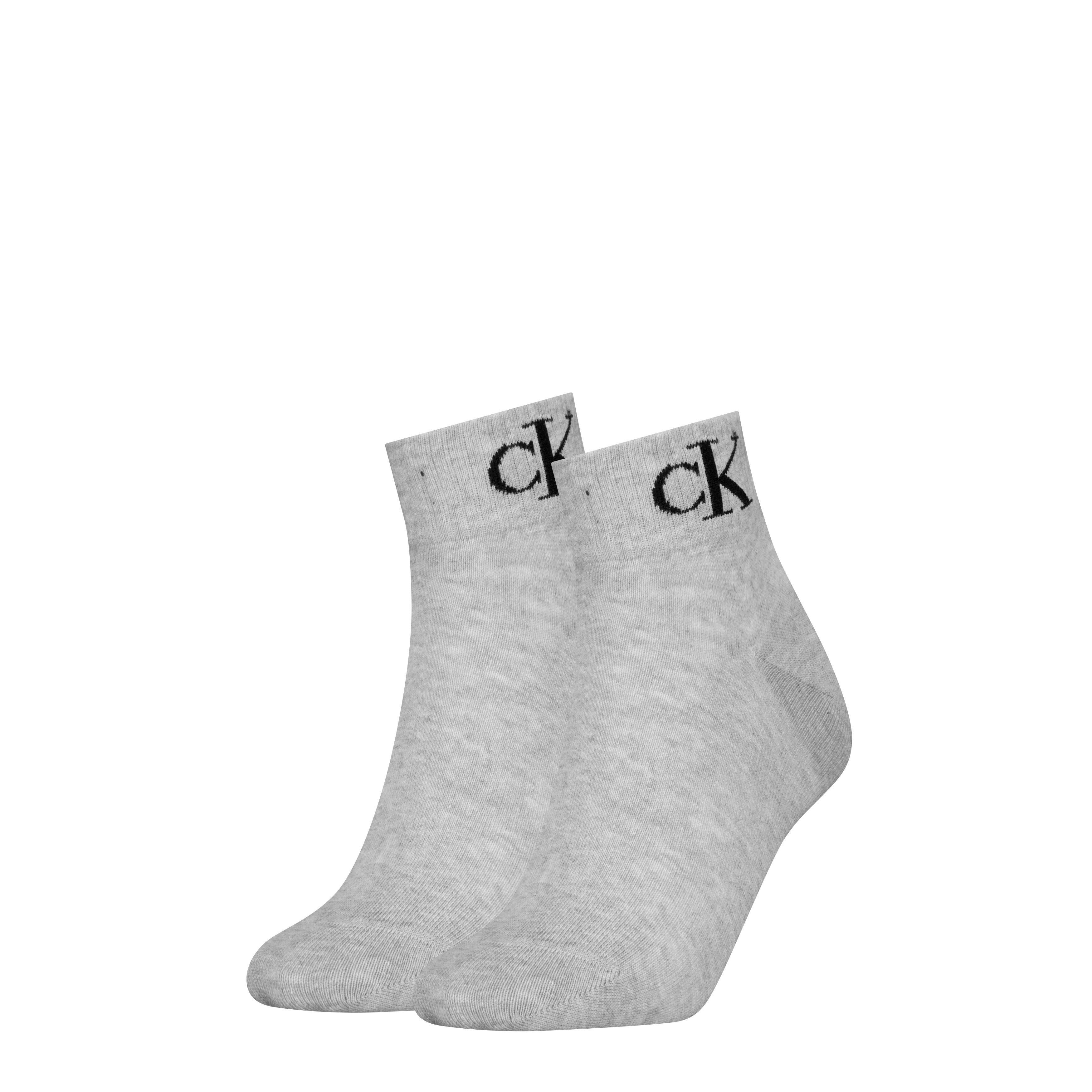 Calvin Klein Jeans Kurzsocken CKJ WOMEN QUARTER MONOGRAM (2-Paar, 2 Paar) m günstig online kaufen