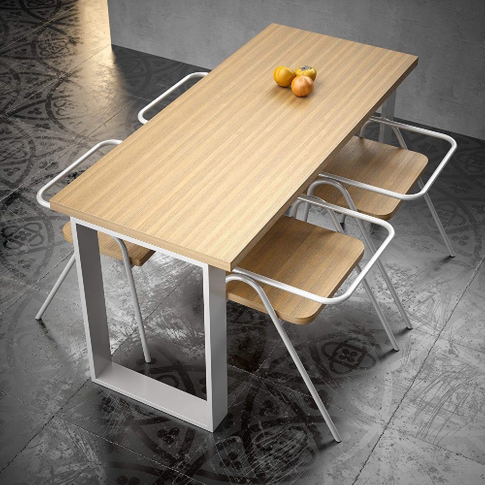 sossai® Tischgestell XXL Stahl Tischkufen 50-70cm x 72cm in Weiß (2-St), Rahmen: 100mm Breit