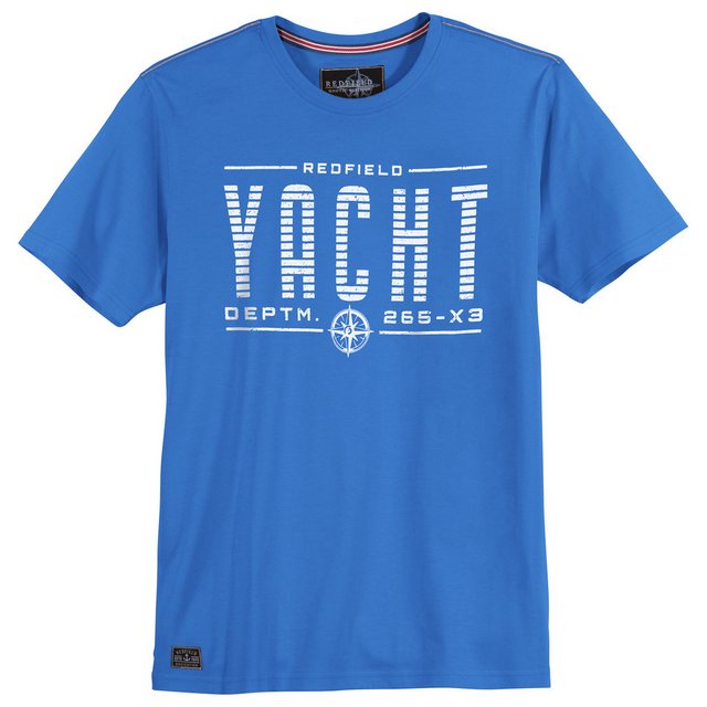 redfield Rundhalsshirt Redfield T-Shirt Yacht Druck in großen Größen, Night günstig online kaufen
