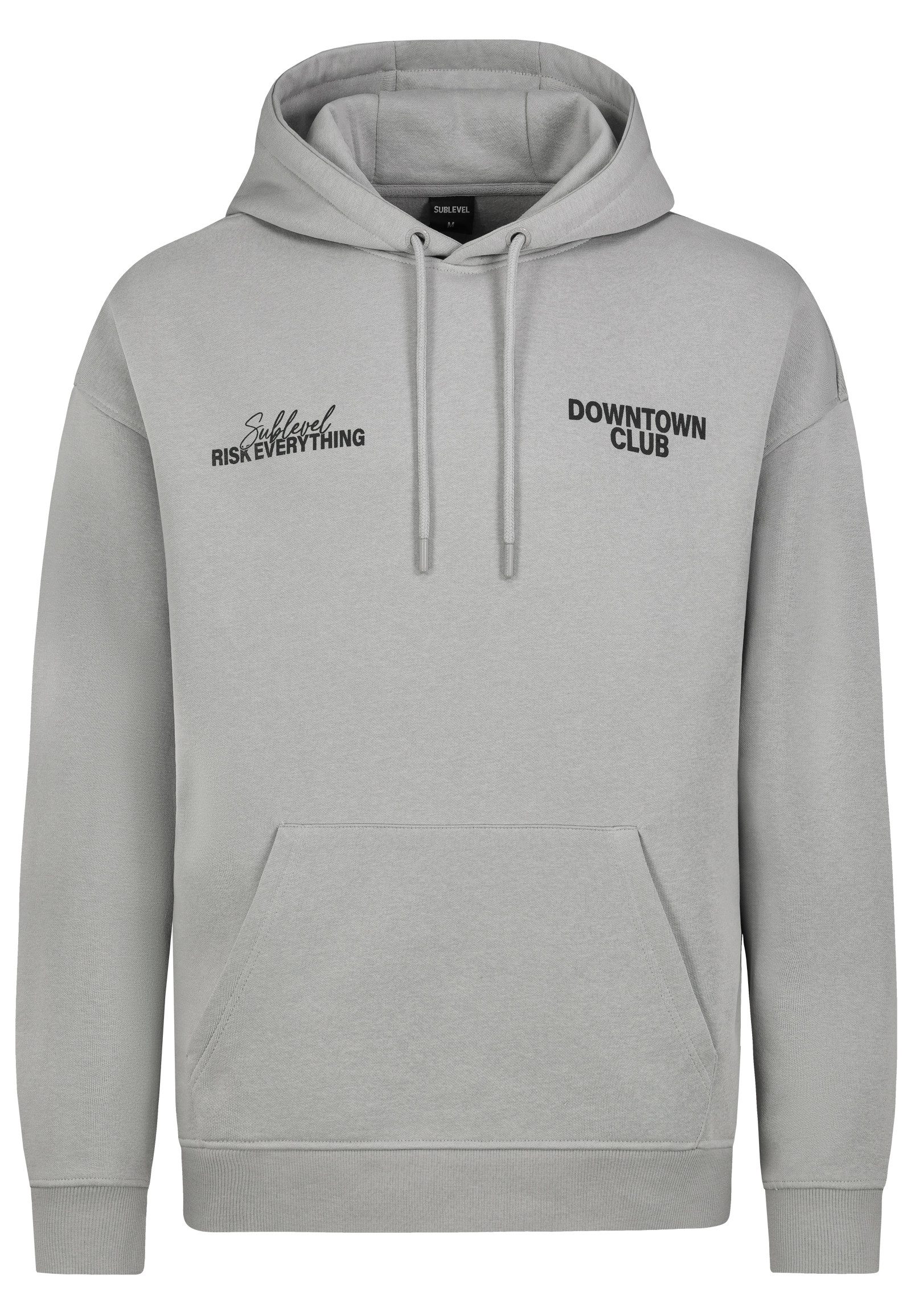 SUBLEVEL Hoodie Herren Kapuzenpullover mit auffälligem Backprint Sweater, K günstig online kaufen