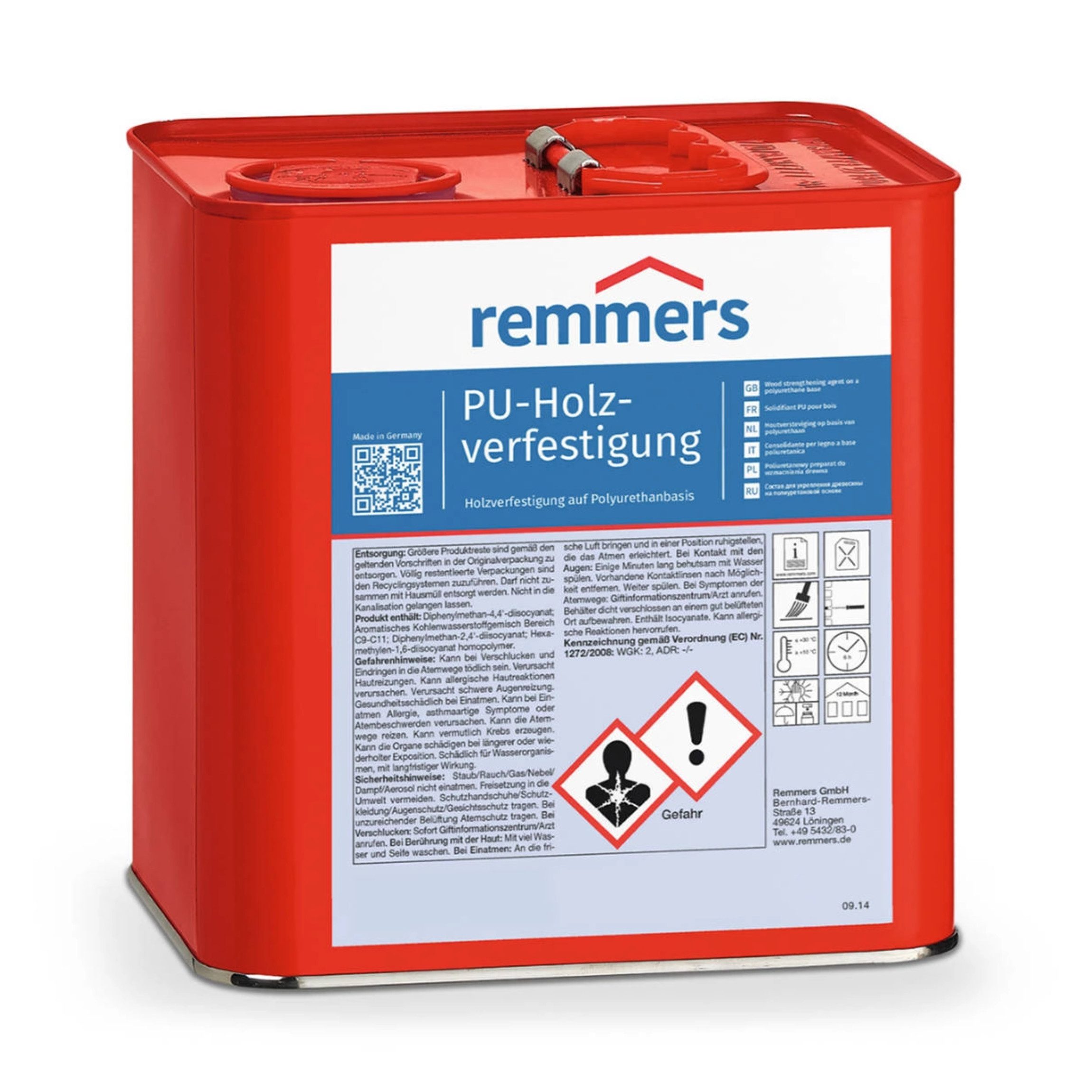 Remmers Holzschutzlasur Remmers PU-Holzverfestigung – farblos 750 ml Holzschutz PU-Basis