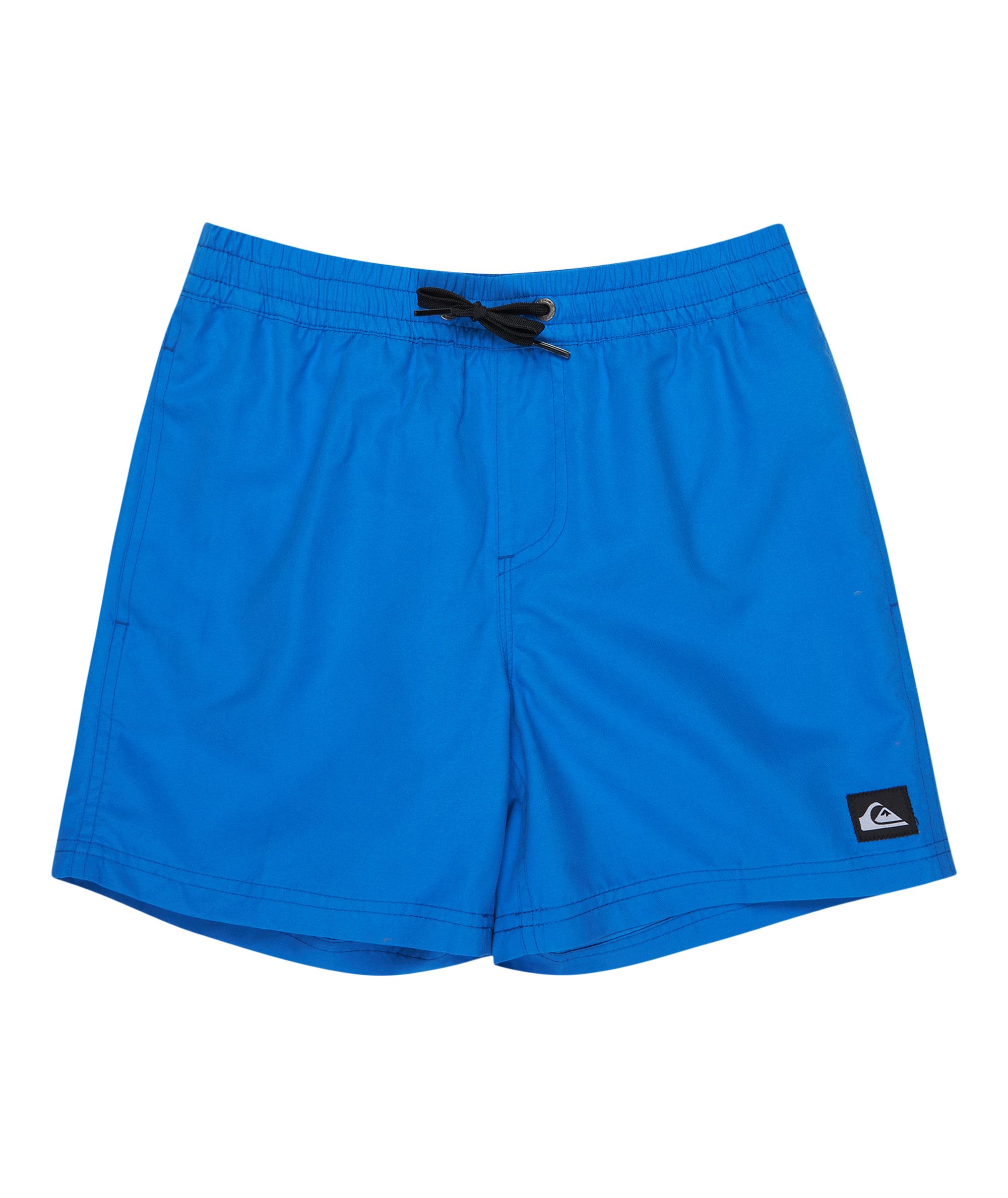 Quiksilver Badeshorts EVERYDAY VOLLEY YTH 14 für Kinder und Jugendliche, unifarbenes Design, mit Badge